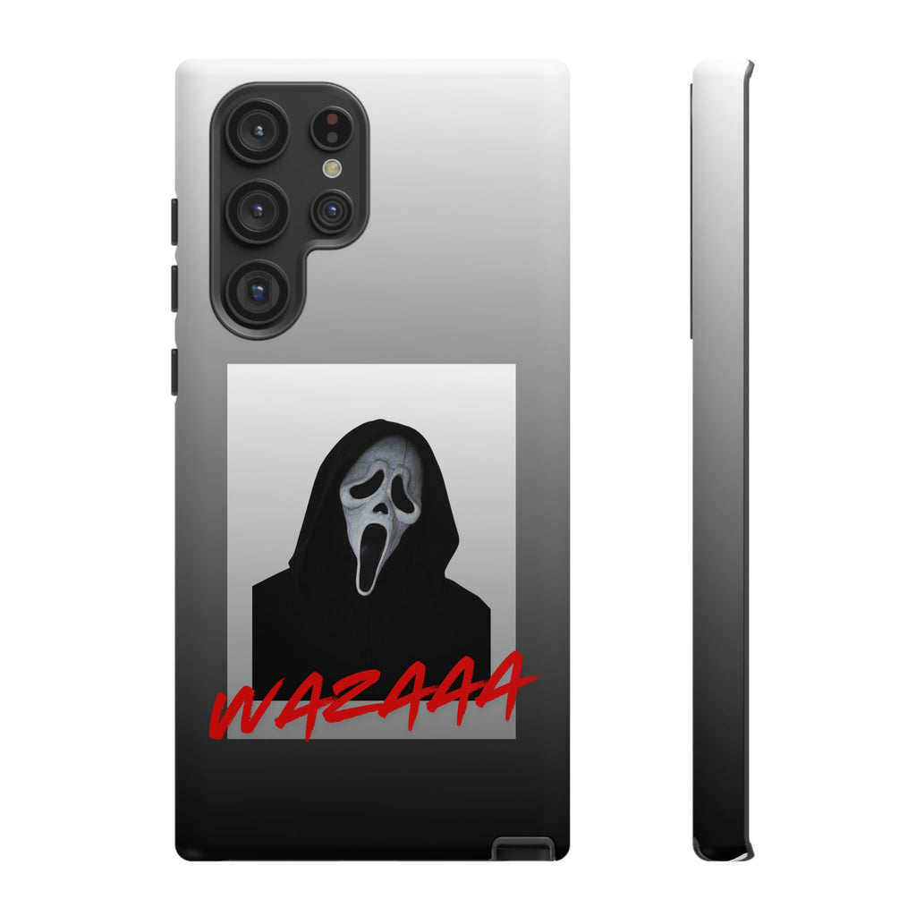 Scream Mask Phone Case – 'WAZAAA' Horror Movie Protective Cover