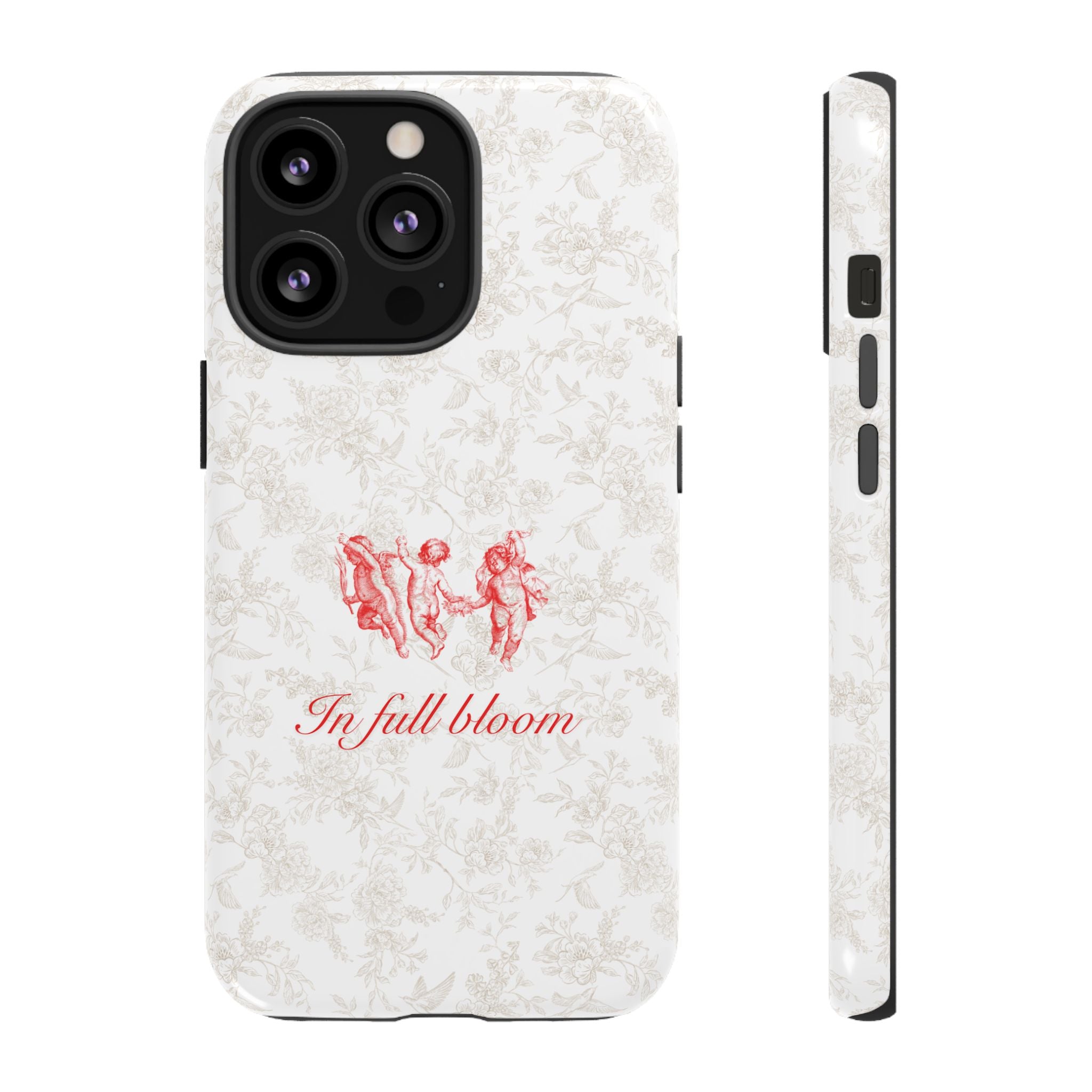 Vintage Floral Phone Case — "In Full Bloom" Tough Case
