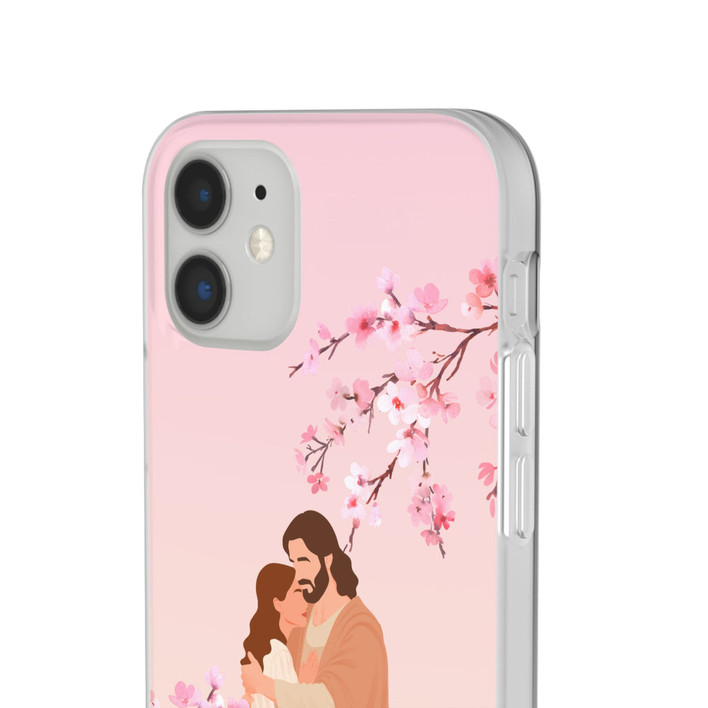God Is Our Refuge – Psalm 46:1 Cherry Blossom Christian Flexi Phone Case