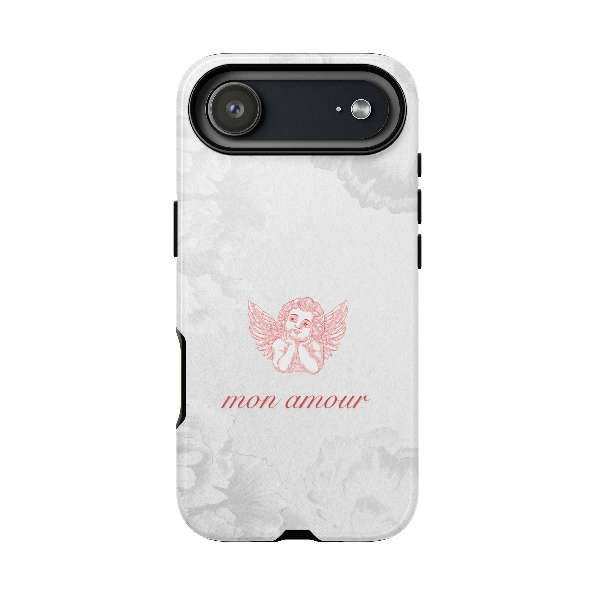 Tough Case — 'mon amour' Pink Cherub Floral Phone Case