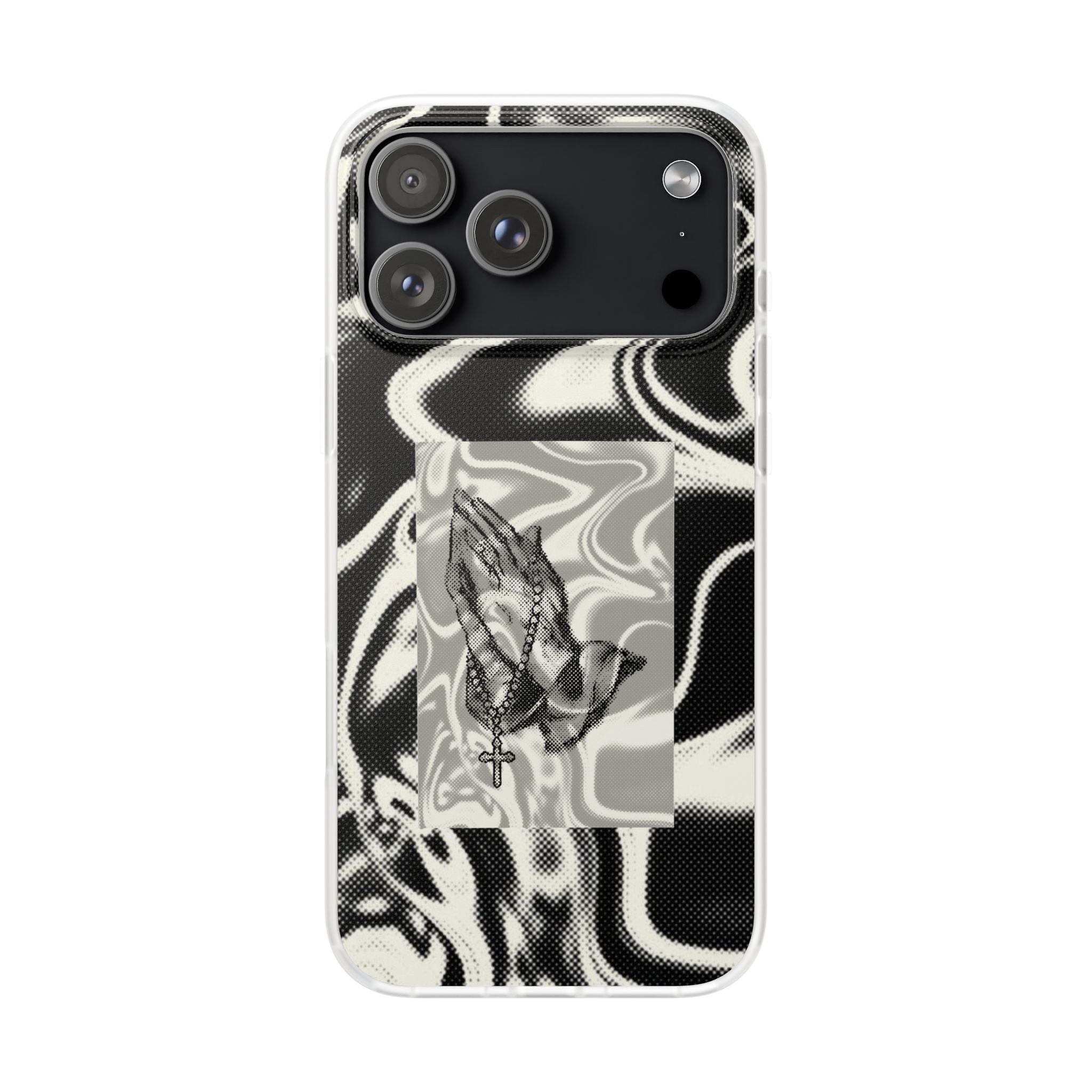 Praying Hands Black & White Phone Case