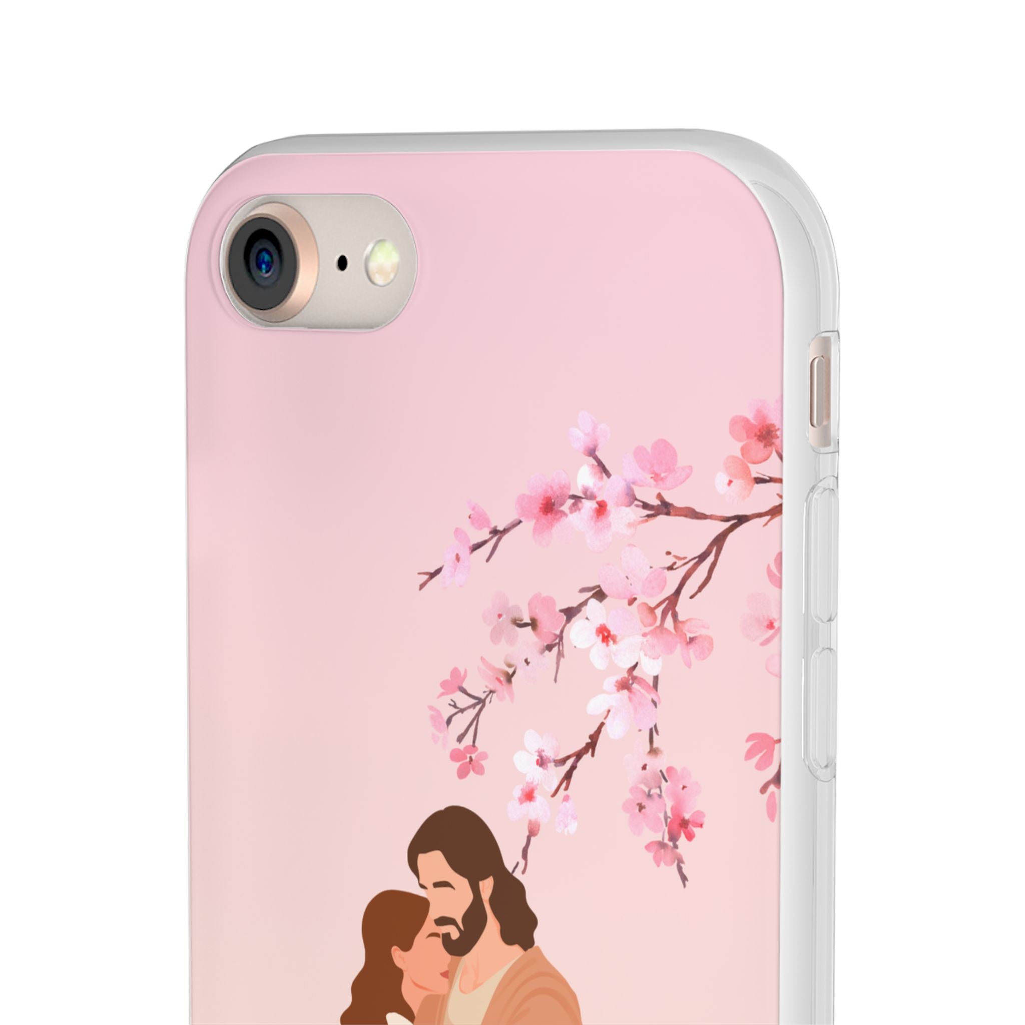 God Is Our Refuge – Psalm 46:1 Cherry Blossom Christian Flexi Phone Case