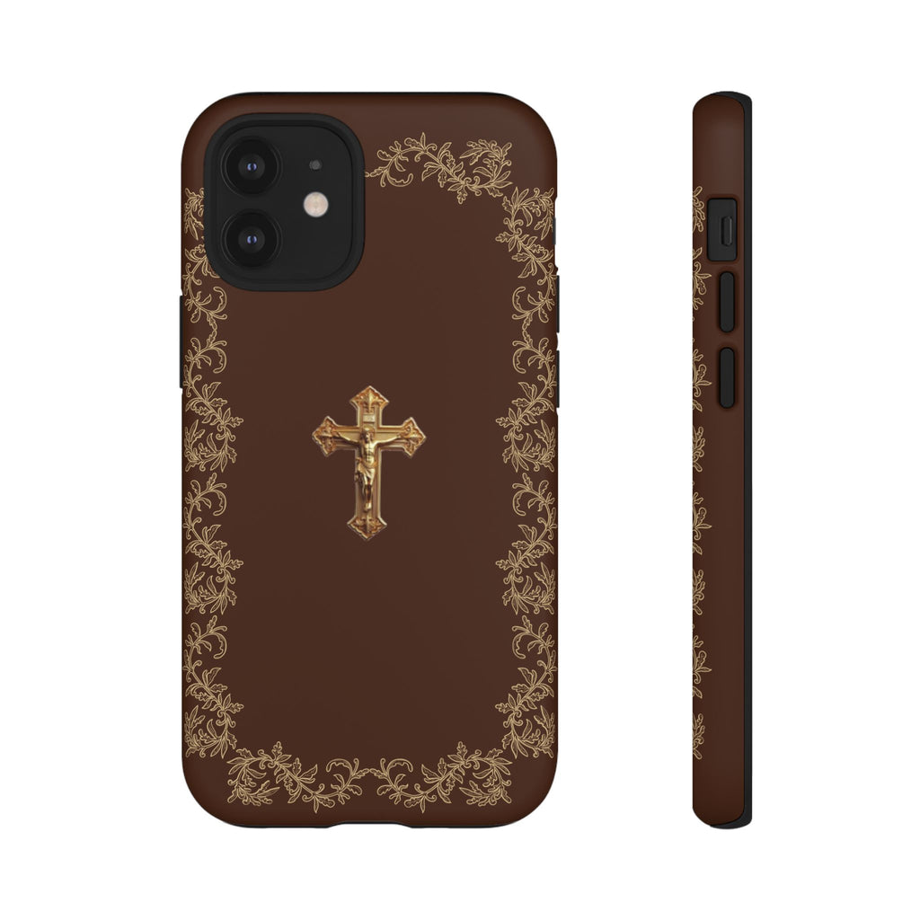 Gold Cross Bible - Christian Tough Phone Case
