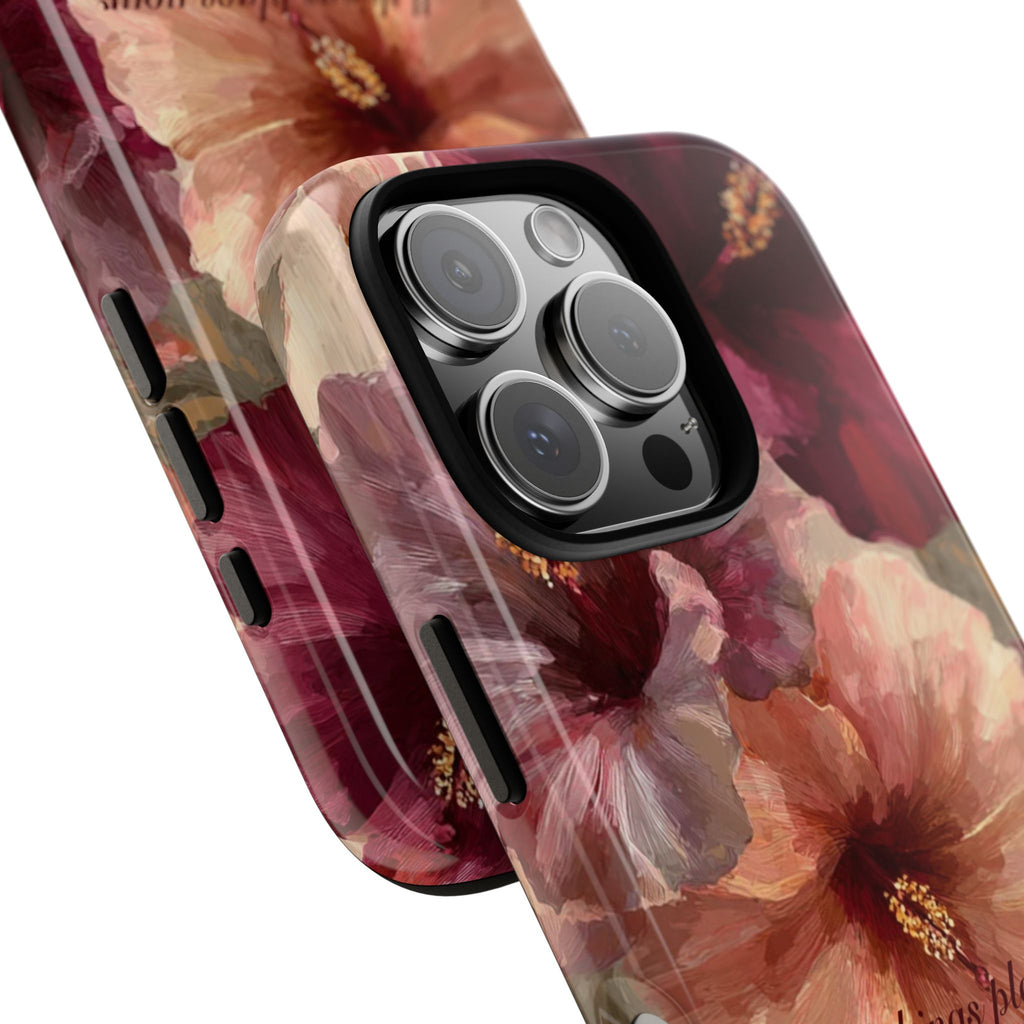 Faith Floral Phone Case — "In All Things Place Your Faith" Protective iPhone Cover