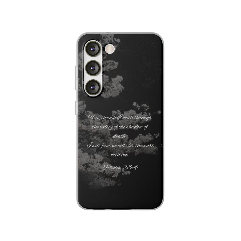 Phone Case — Psalm 23:4 Black Cloudy Faith Design