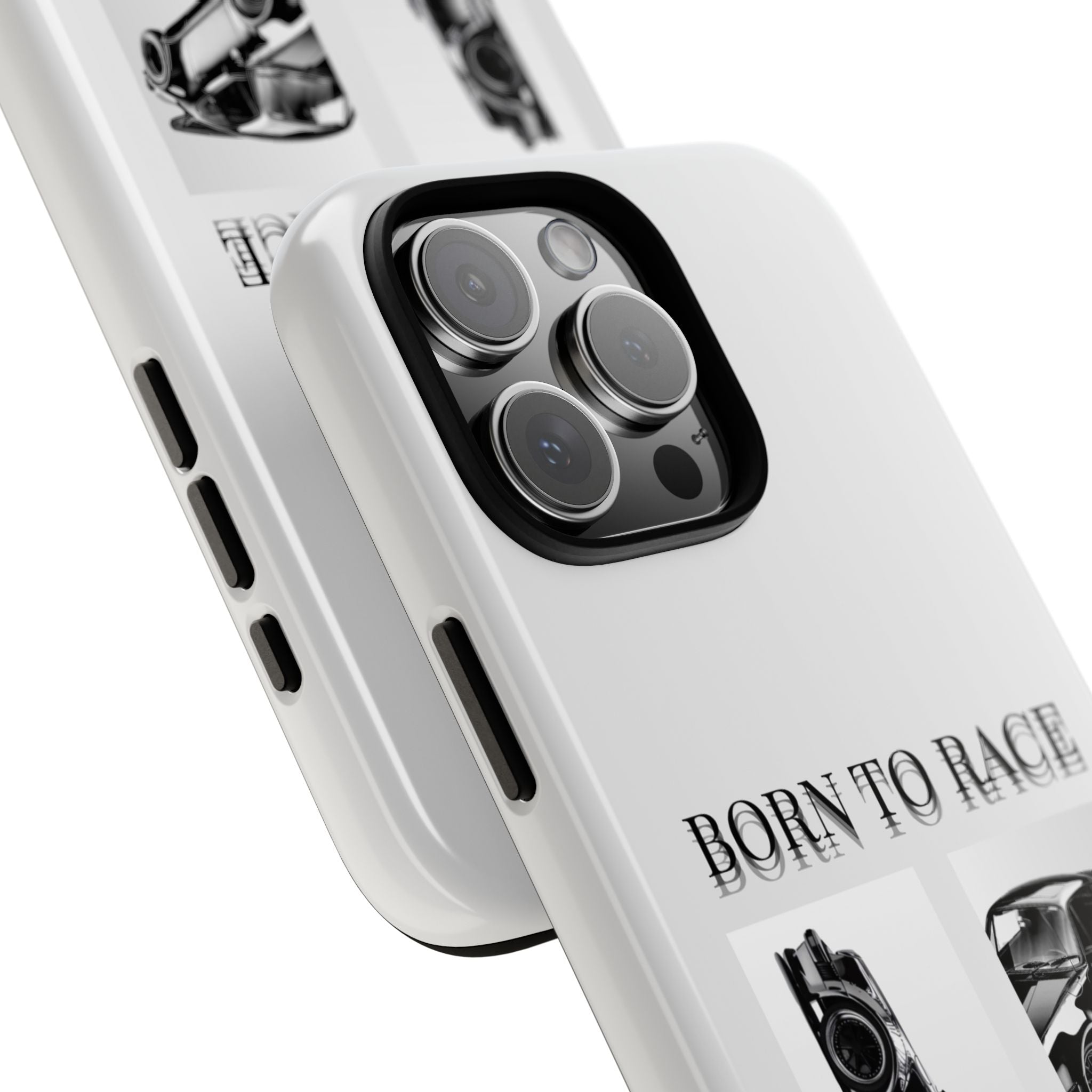 Phone Case - "Born to Race" Vintage Car Racing Graphic