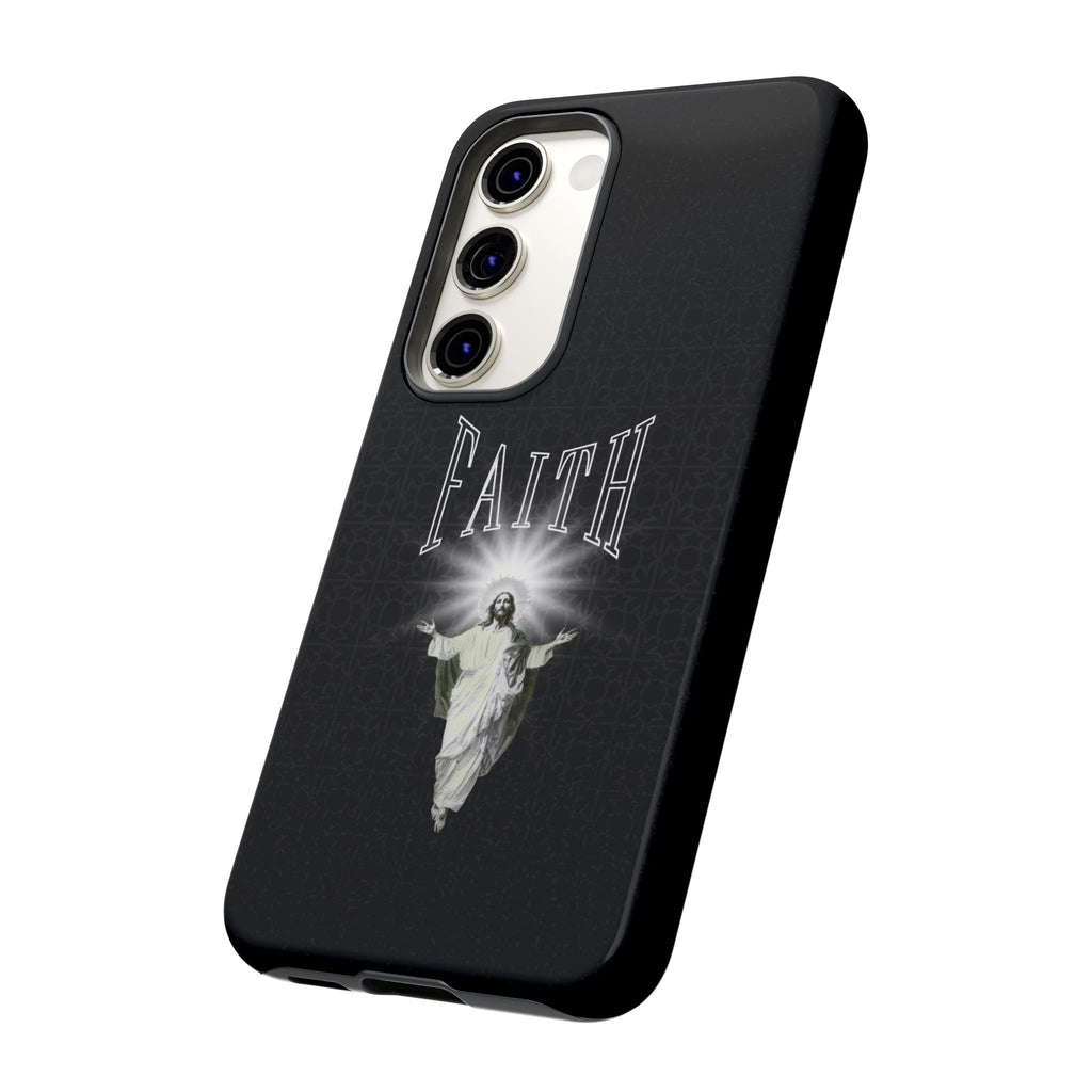 Faith Phone Case — Religious Jesus Graphic Tough Phone Cover