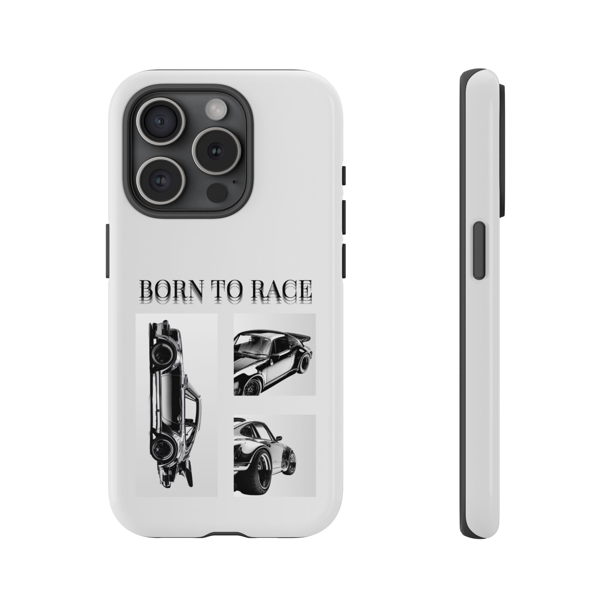 Phone Case - "Born to Race" Vintage Car Racing Graphic