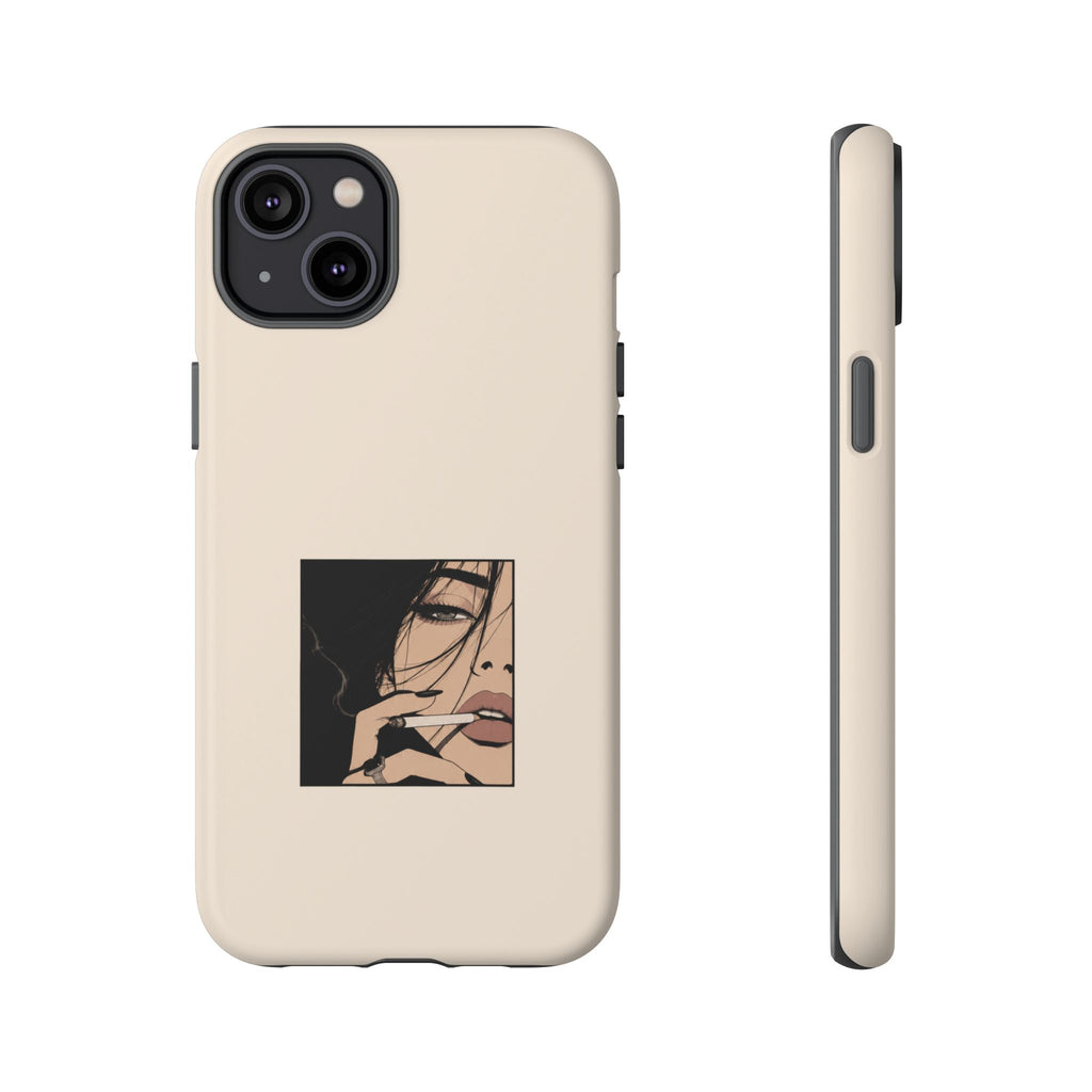 Minimalist Femme Portrait Protective Phone Case