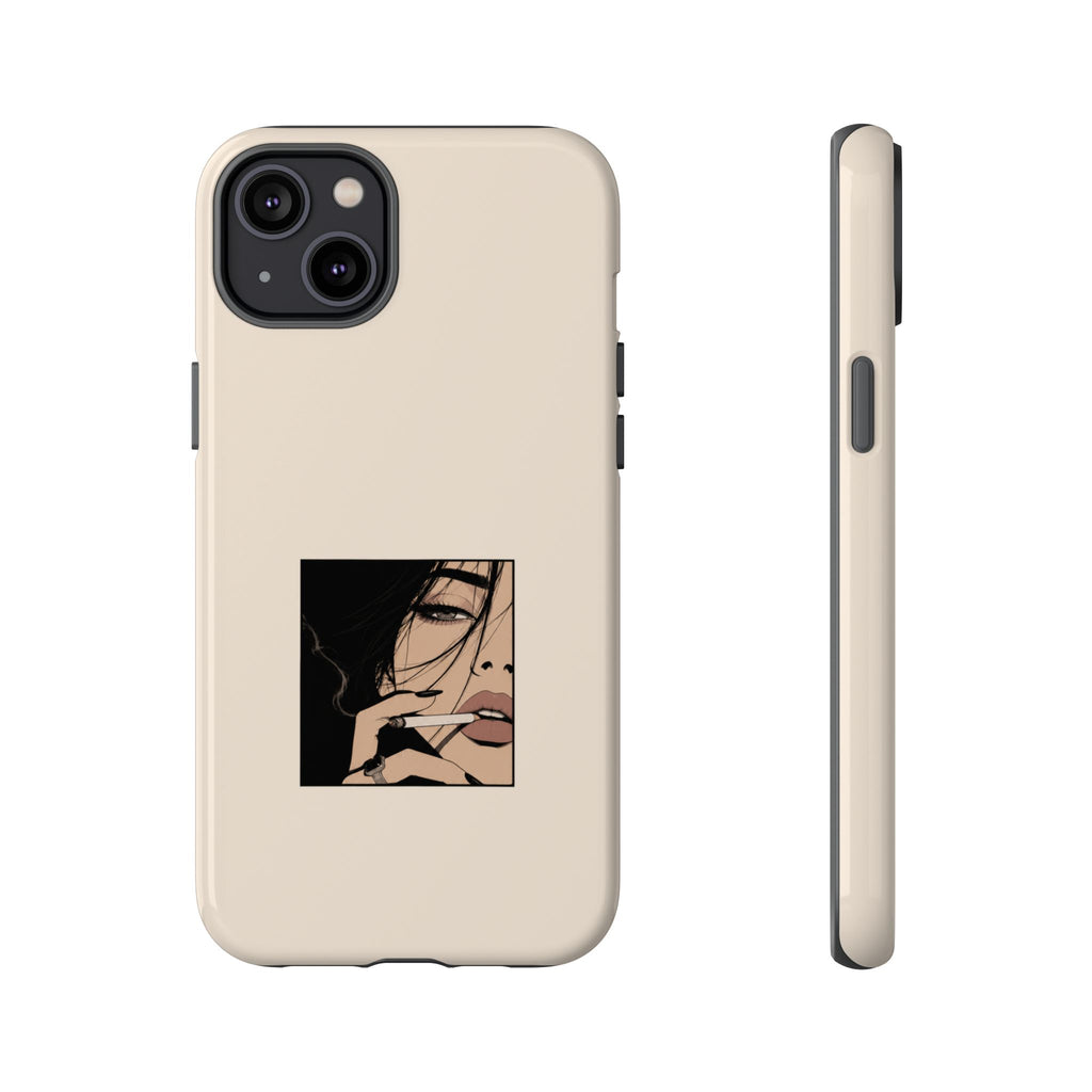 Minimalist Femme Portrait Protective Phone Case