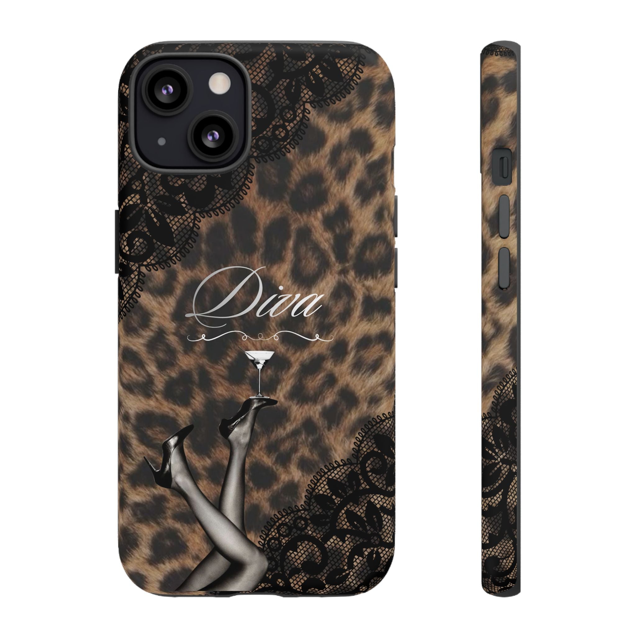 Leopard Lace 'Diva' Tough Phone Case