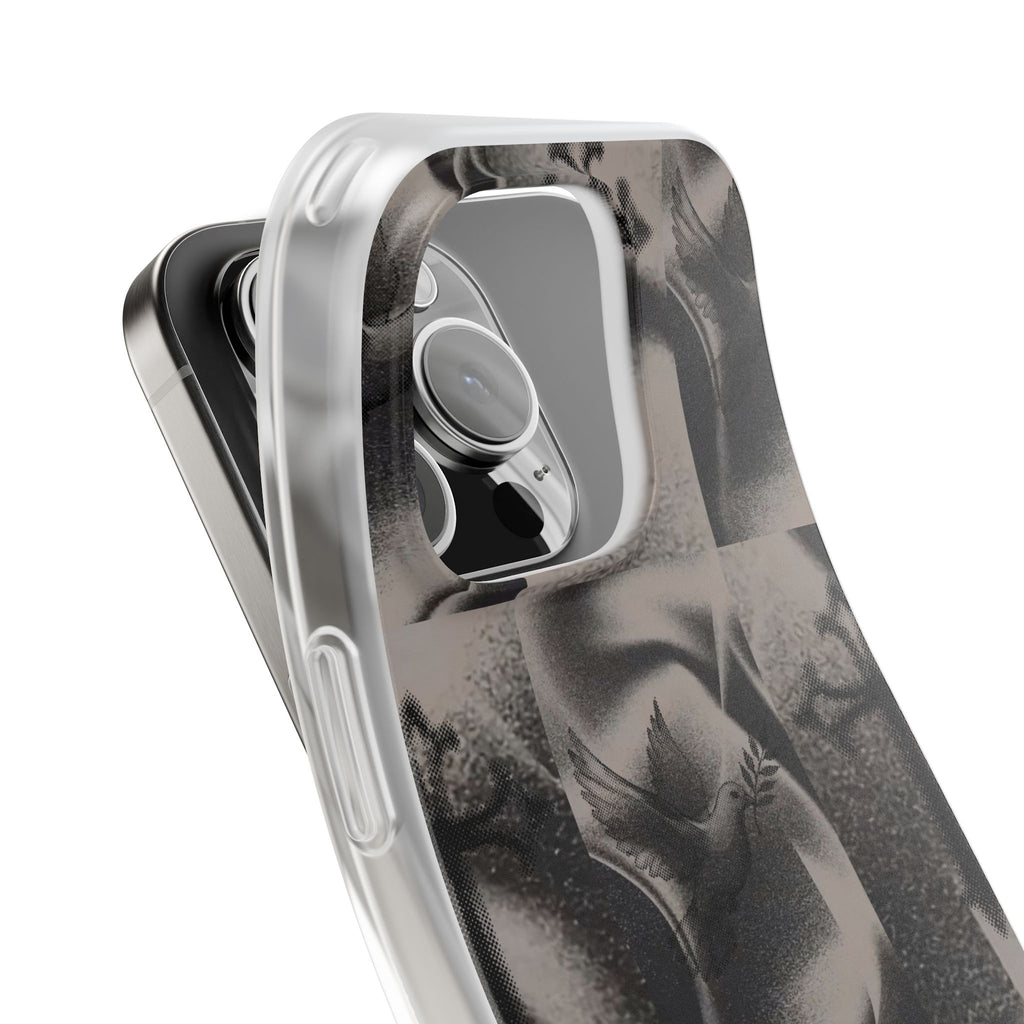Phone Case — Dove & Cross Checkerboard Design
