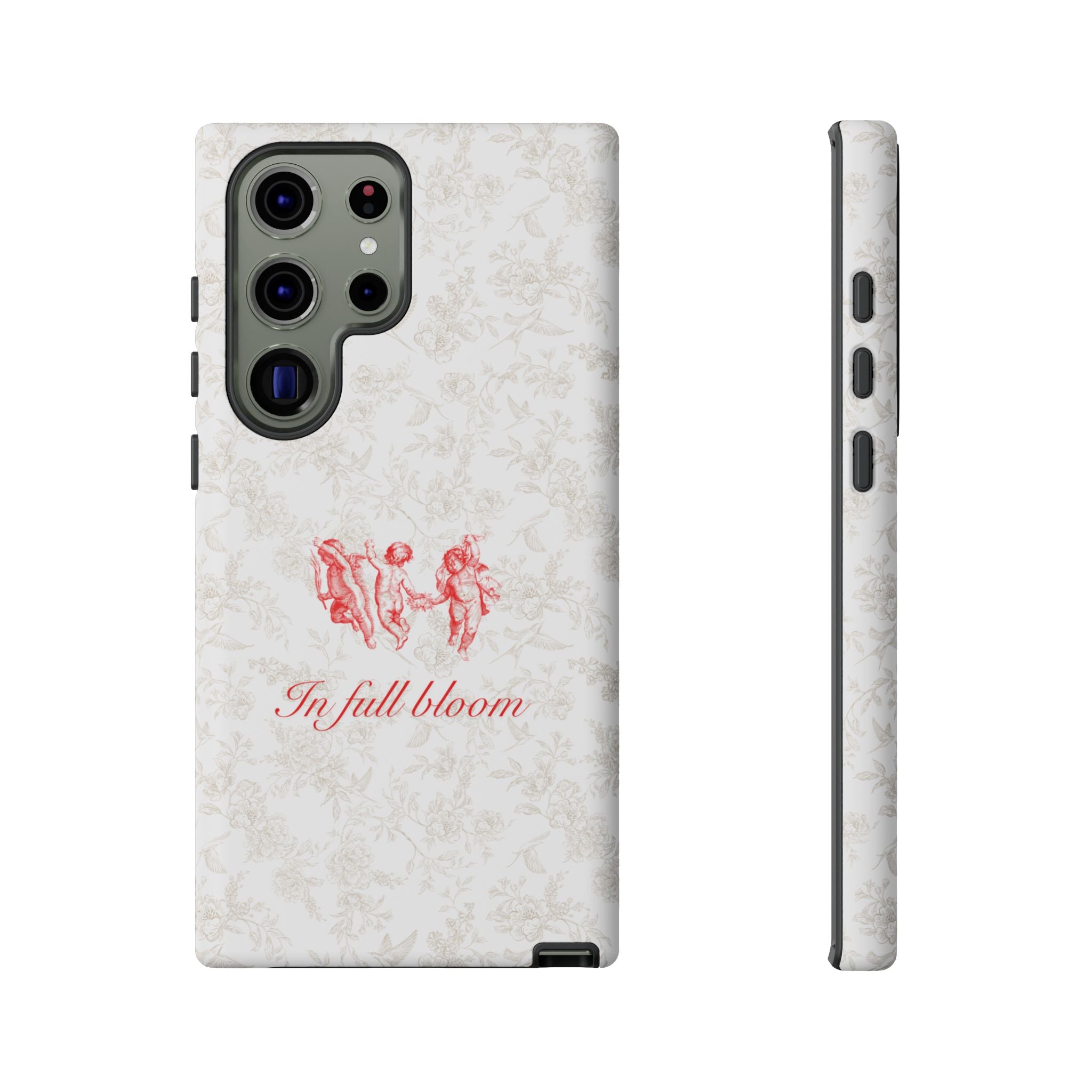 Vintage Floral Phone Case — "In Full Bloom" Tough Case