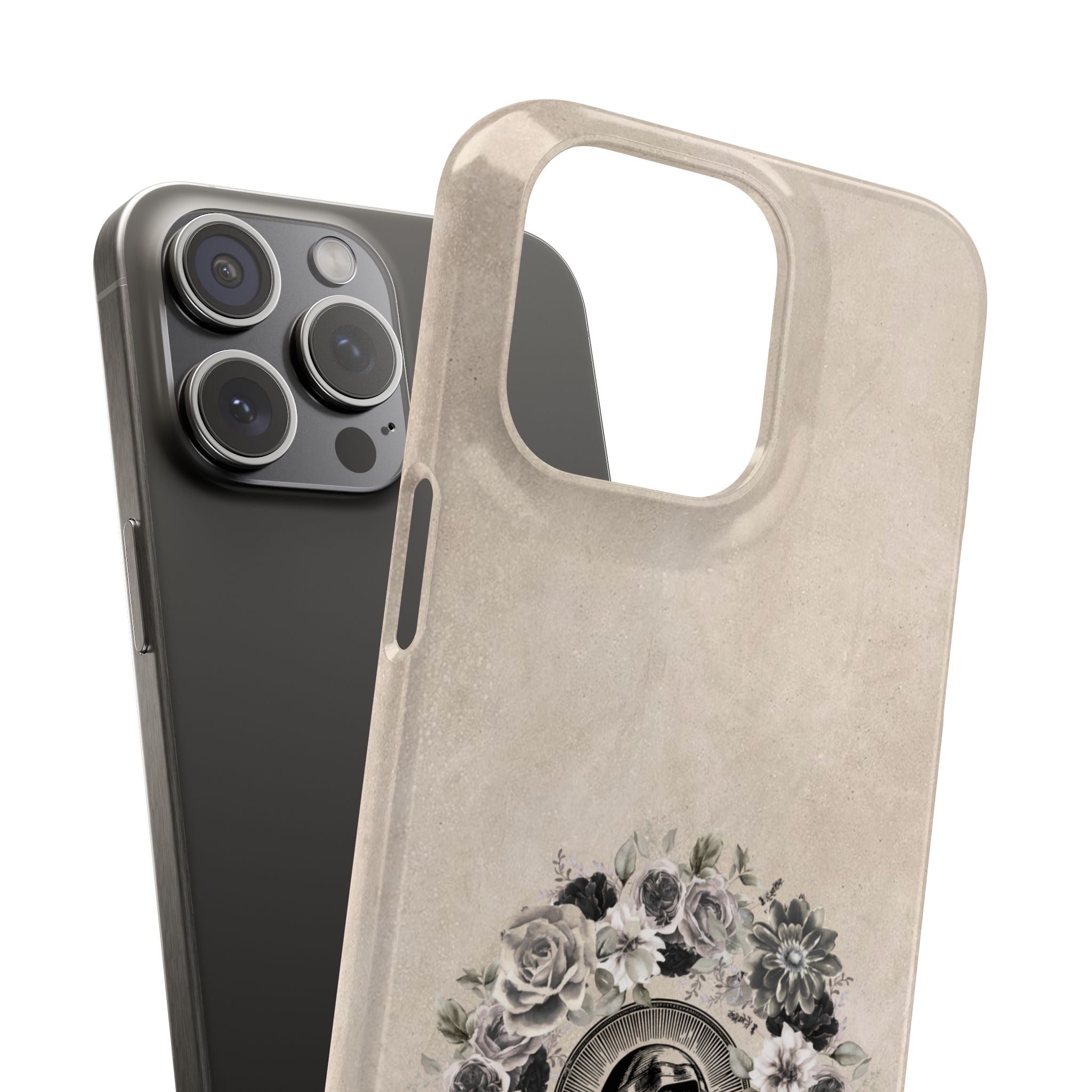 Vintage Madonna Floral Phone Case — Religious iPhone Snap Case
