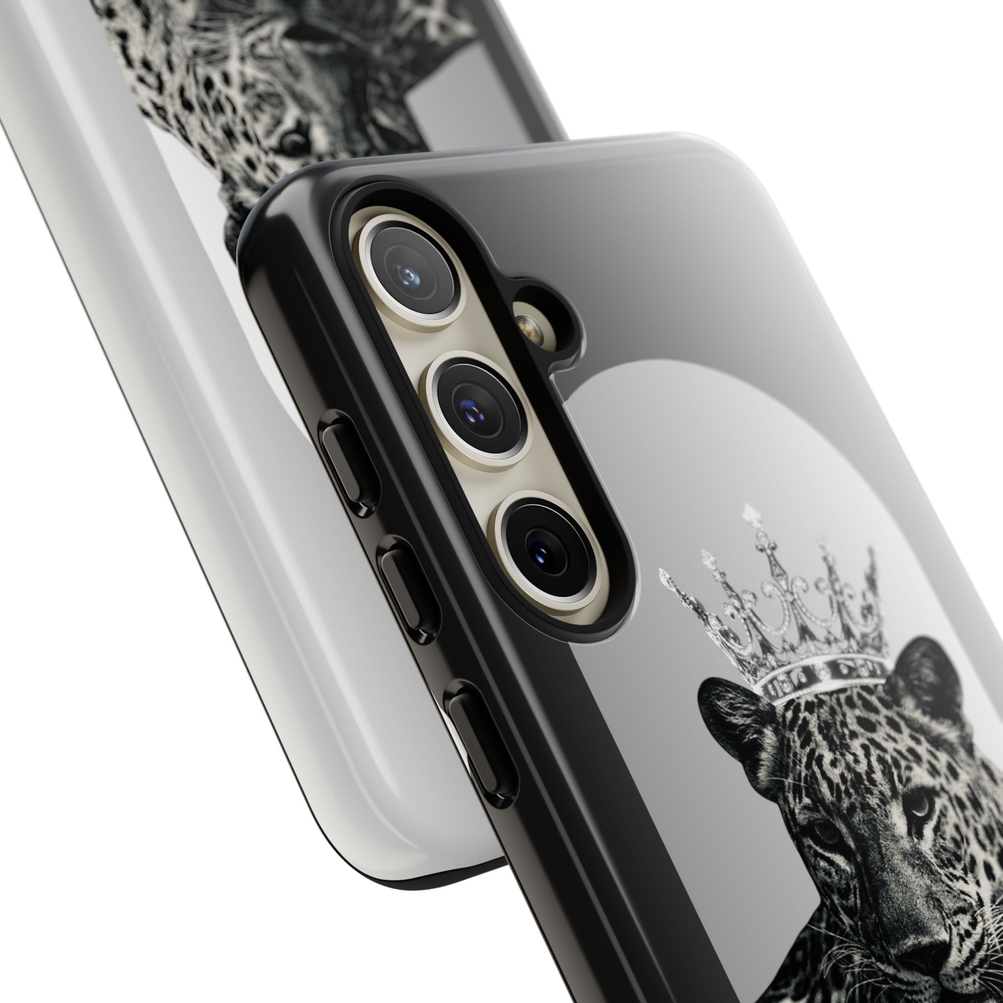Leopard Crown Phone Case — "You Are Enough" Inspirational Protective Cover