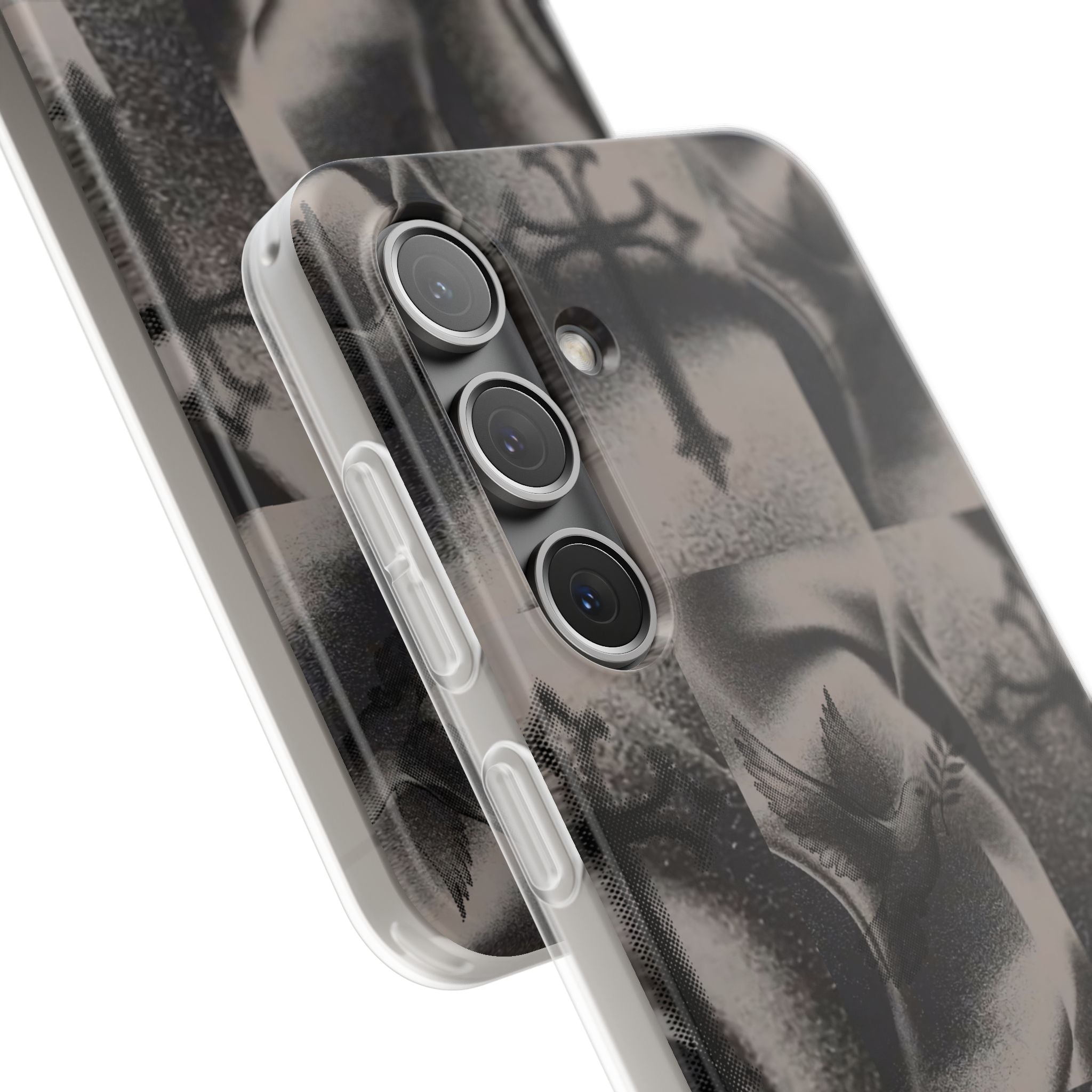 Phone Case — Dove & Cross Checkerboard Design