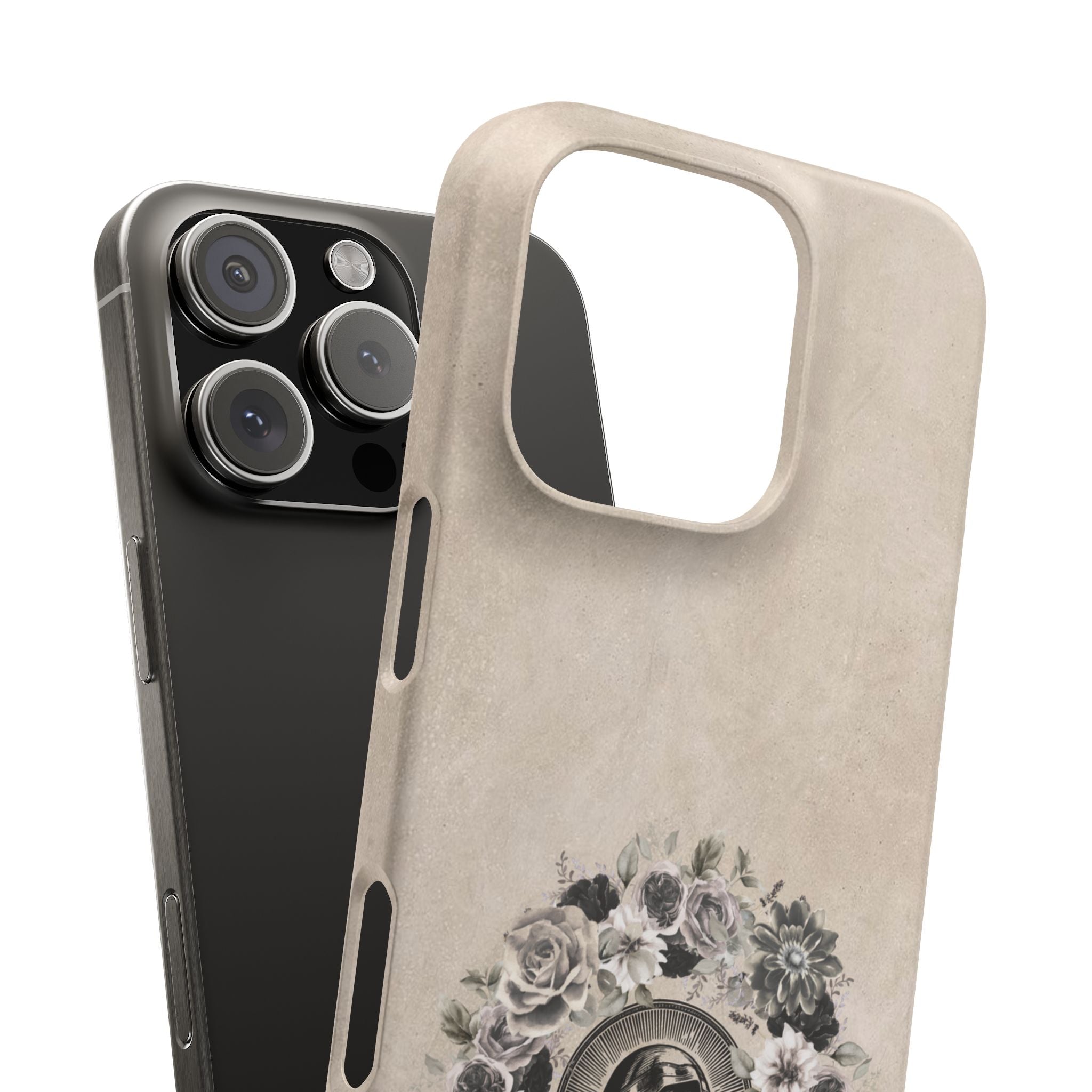 Vintage Madonna Floral Phone Case — Religious iPhone Snap Case