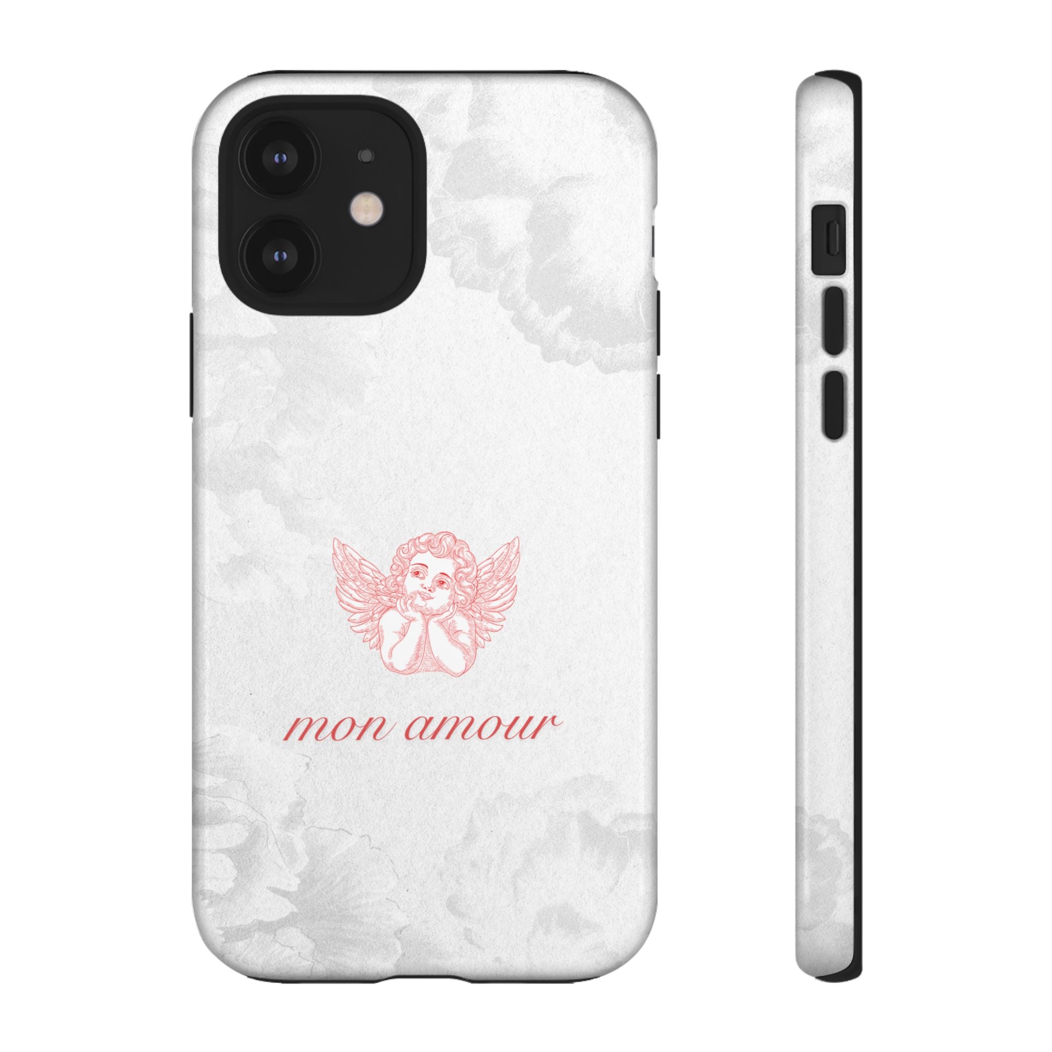 Tough Case — 'mon amour' Pink Cherub Floral Phone Case