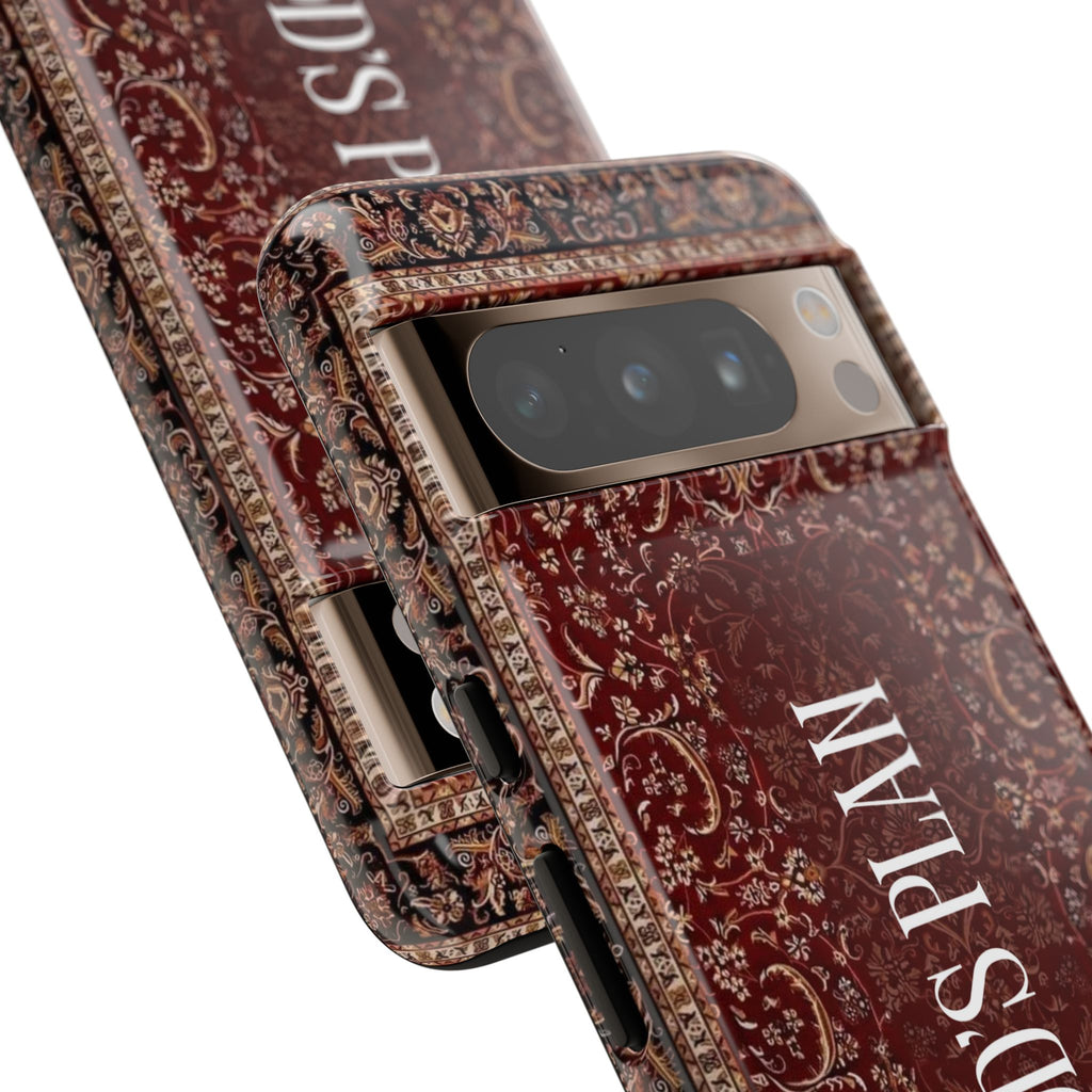 God's Plan — Vintage Tapestry Christian Tough Phone Case | Boho Faith Cover