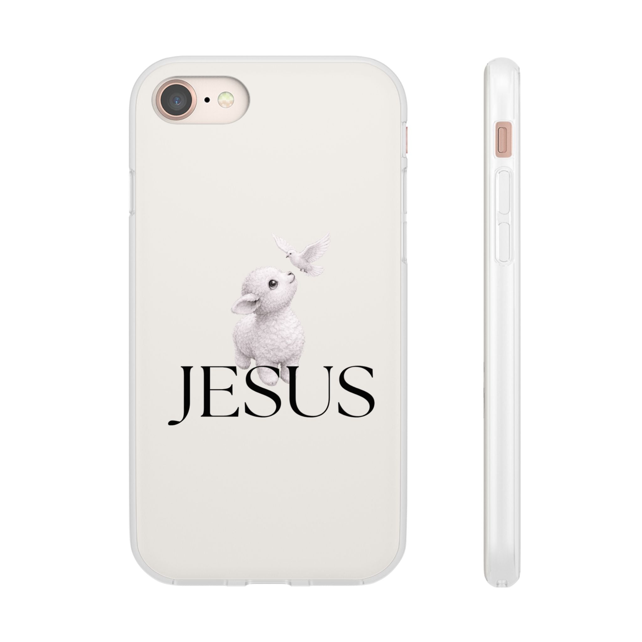 Jesus Lamb Phone Case - Christian Faith iPhone Case with Dove