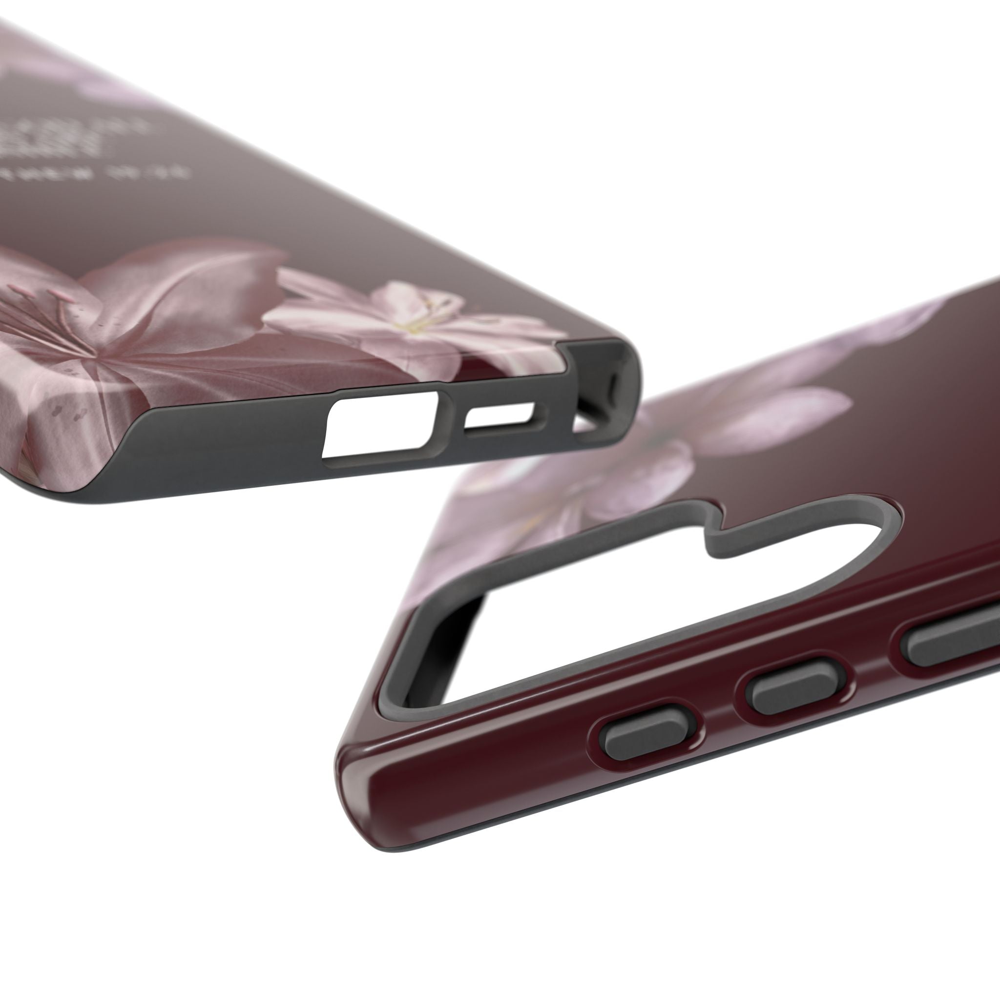 But With God All Things Are Possible — Floral Bible Verse Christian Tough Phone Case