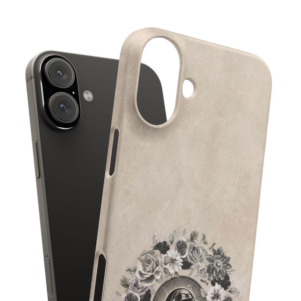 Vintage Madonna Floral Phone Case — Religious iPhone Snap Case