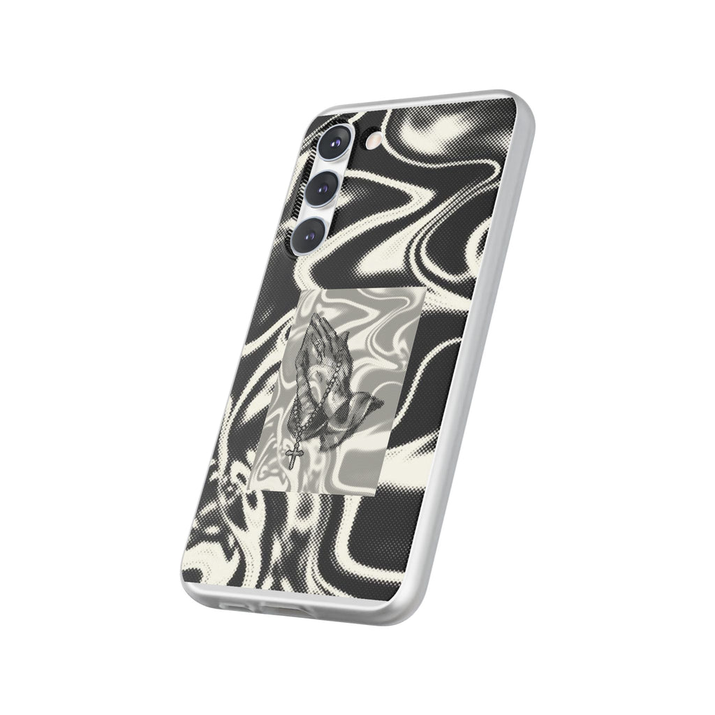 Praying Hands Black & White Phone Case