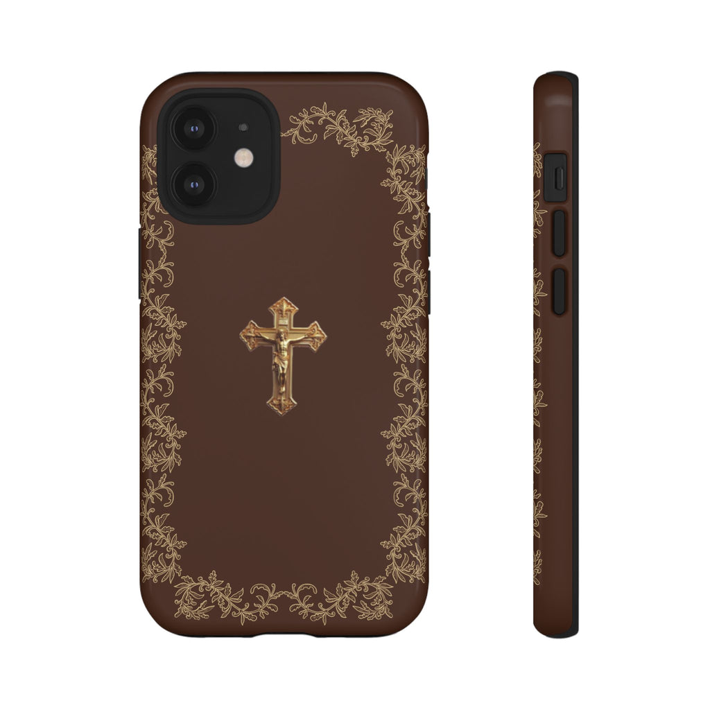 Gold Cross Bible - Christian Tough Phone Case