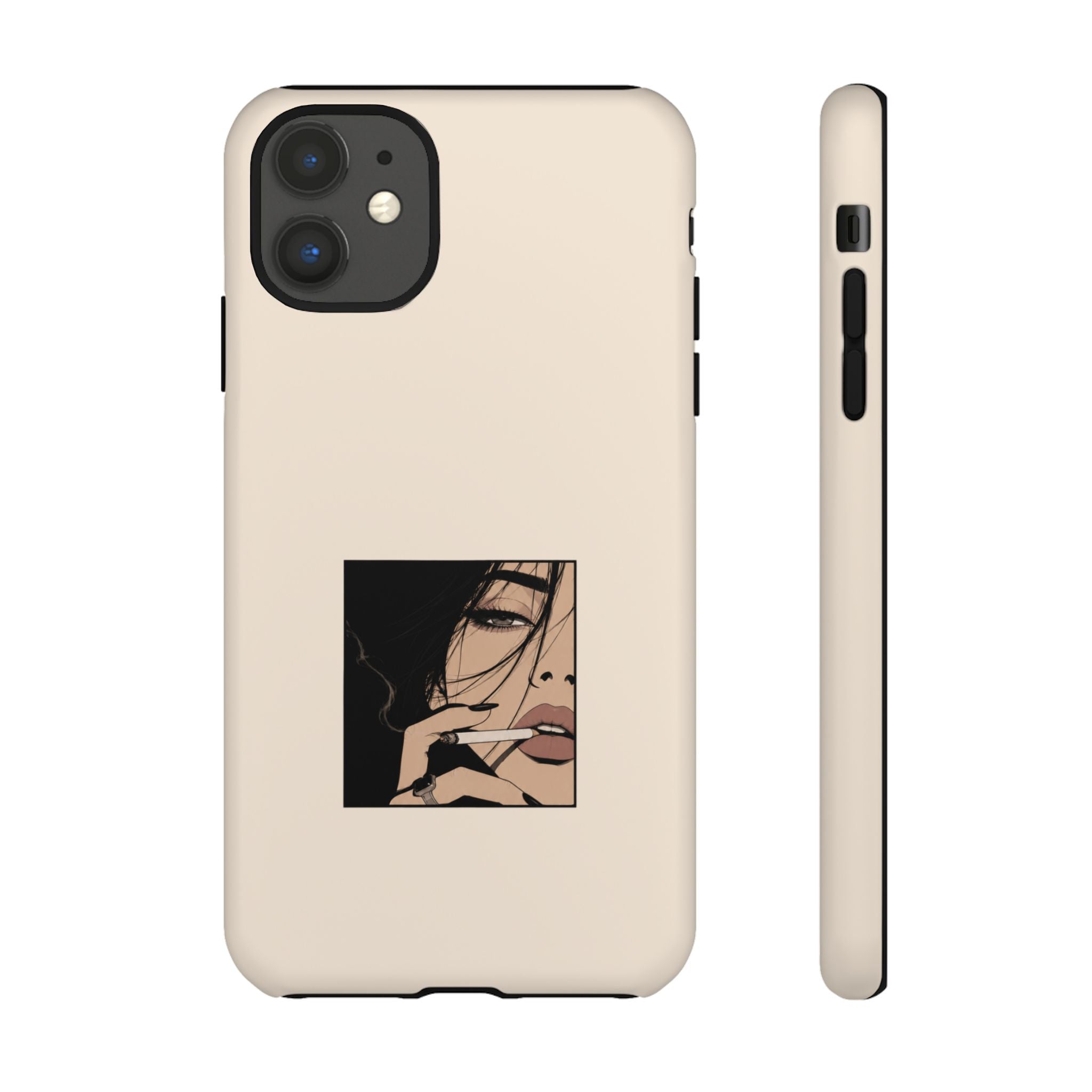 Minimalist Femme Portrait Protective Phone Case