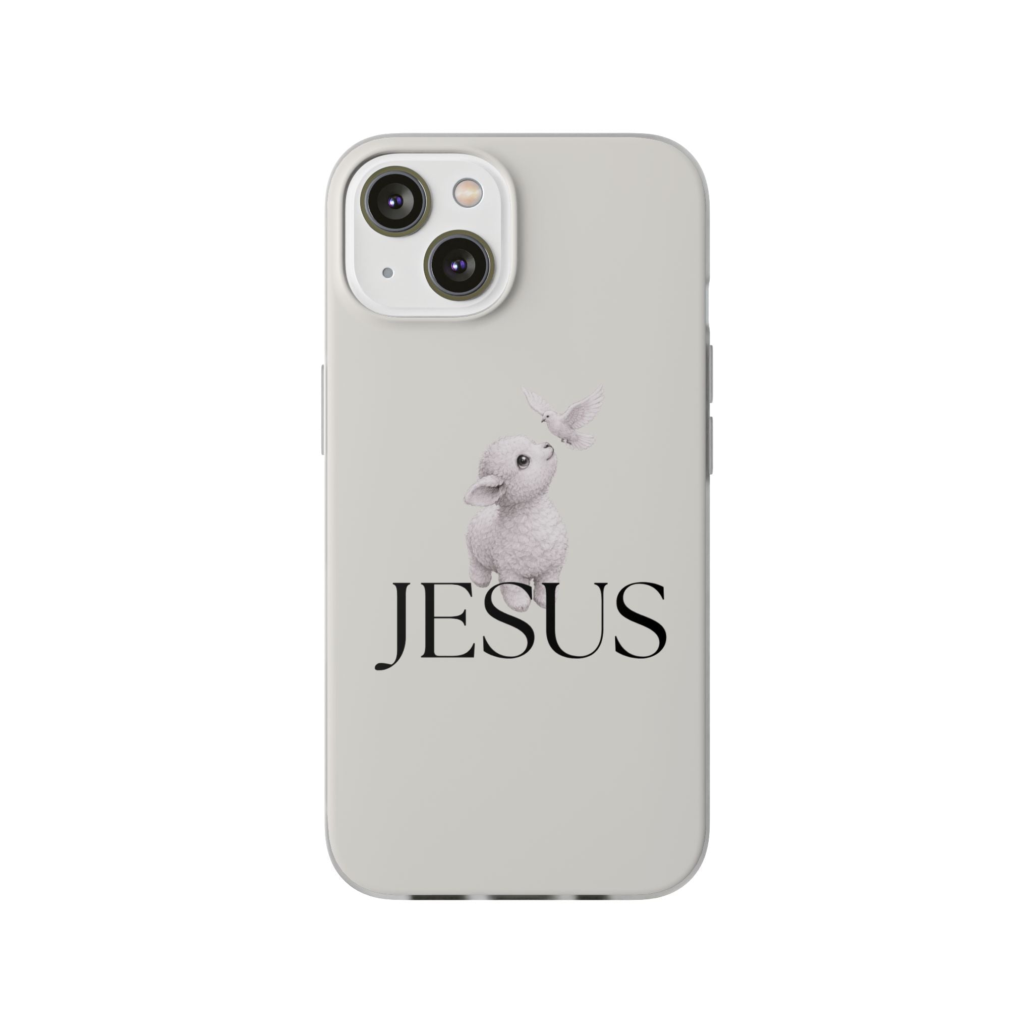Jesus Lamb Phone Case - Christian Faith iPhone Case with Dove