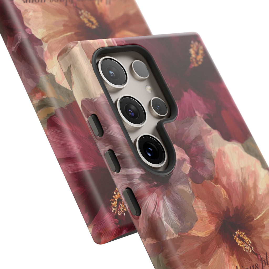 Faith Floral Phone Case — "In All Things Place Your Faith" Protective iPhone Cover