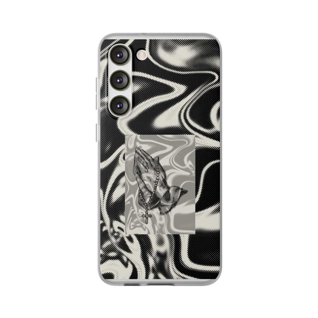 Praying Hands Black & White Phone Case