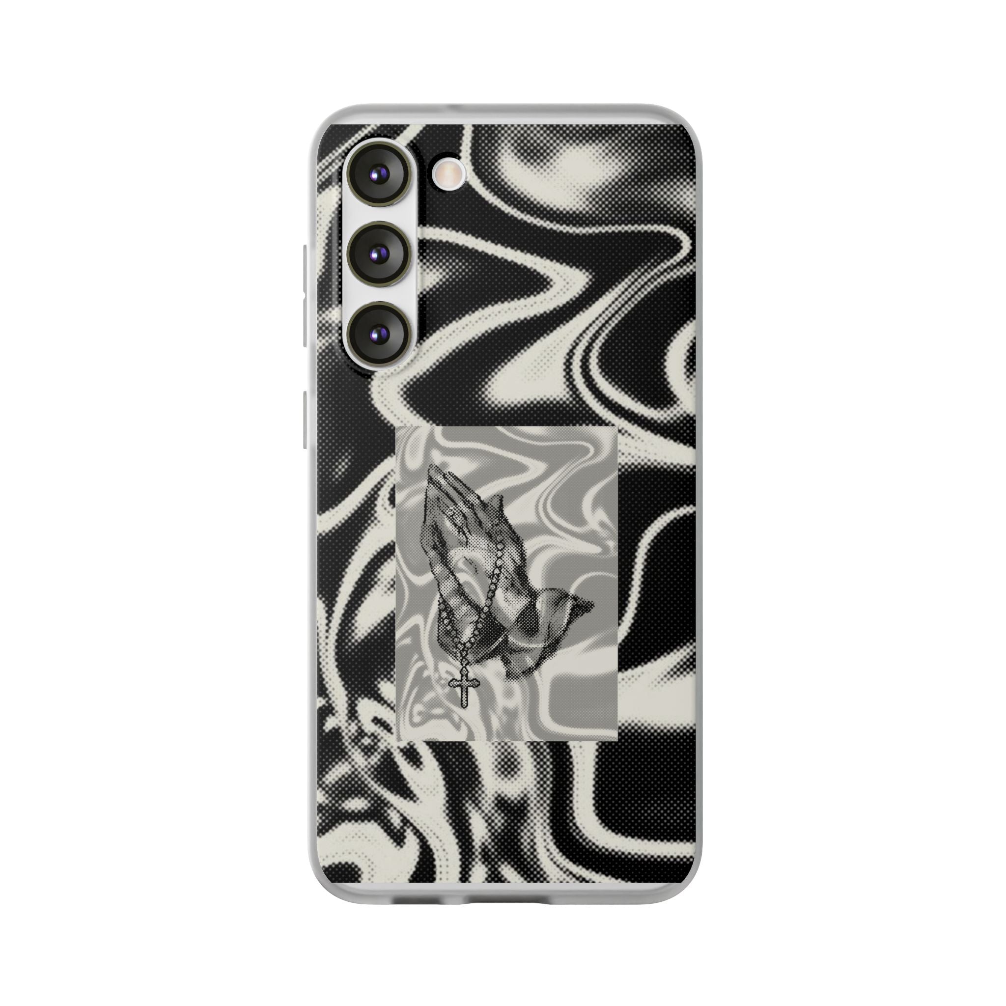 Praying Hands Black & White Phone Case