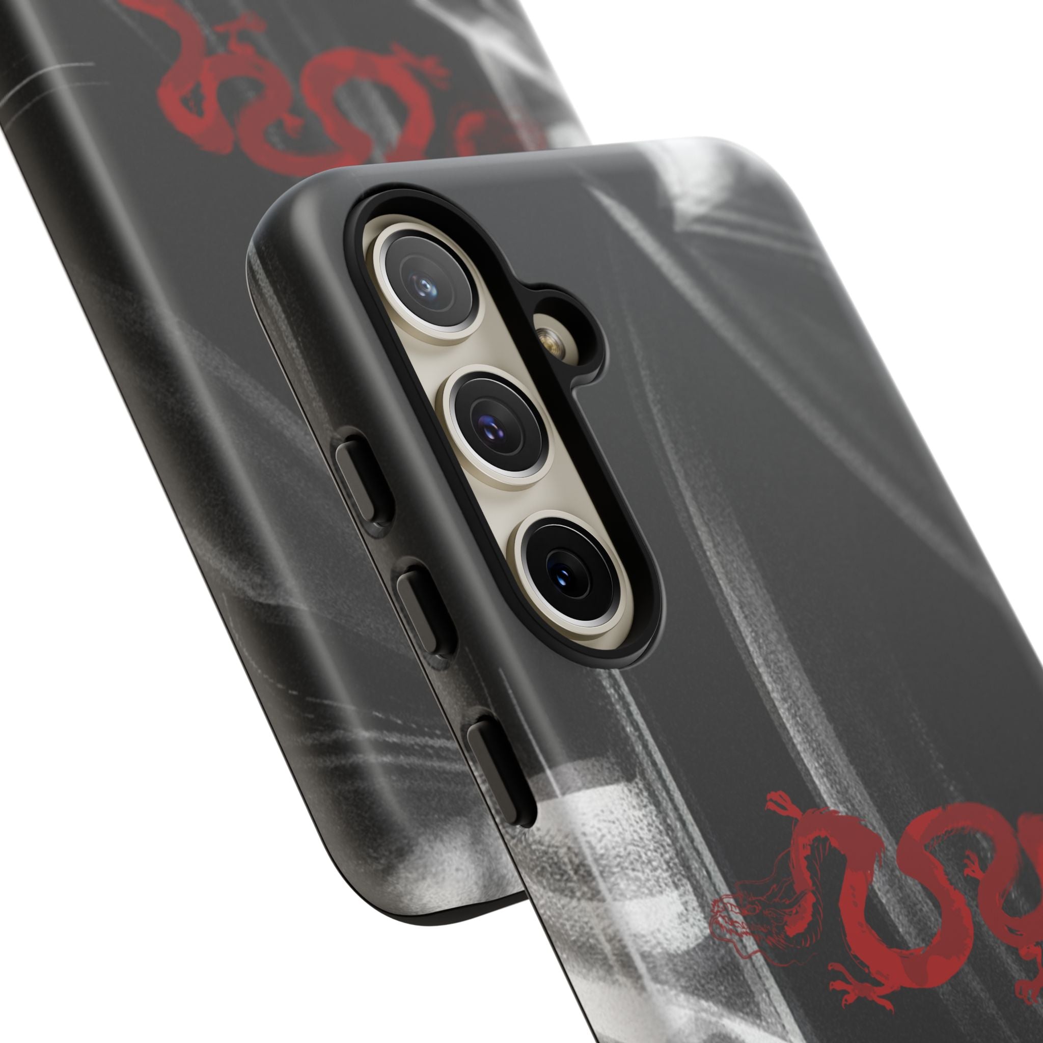 Phone Case — Black Abstract Smoke Design