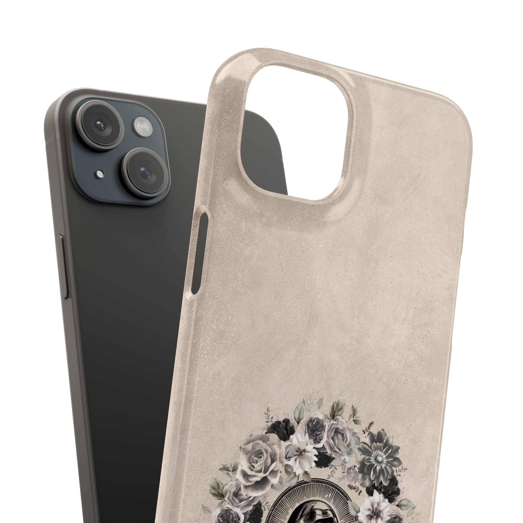 Vintage Madonna Floral Phone Case — Religious iPhone Snap Case