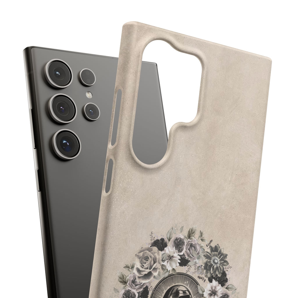 Vintage Madonna Floral Phone Case — Religious iPhone Snap Case