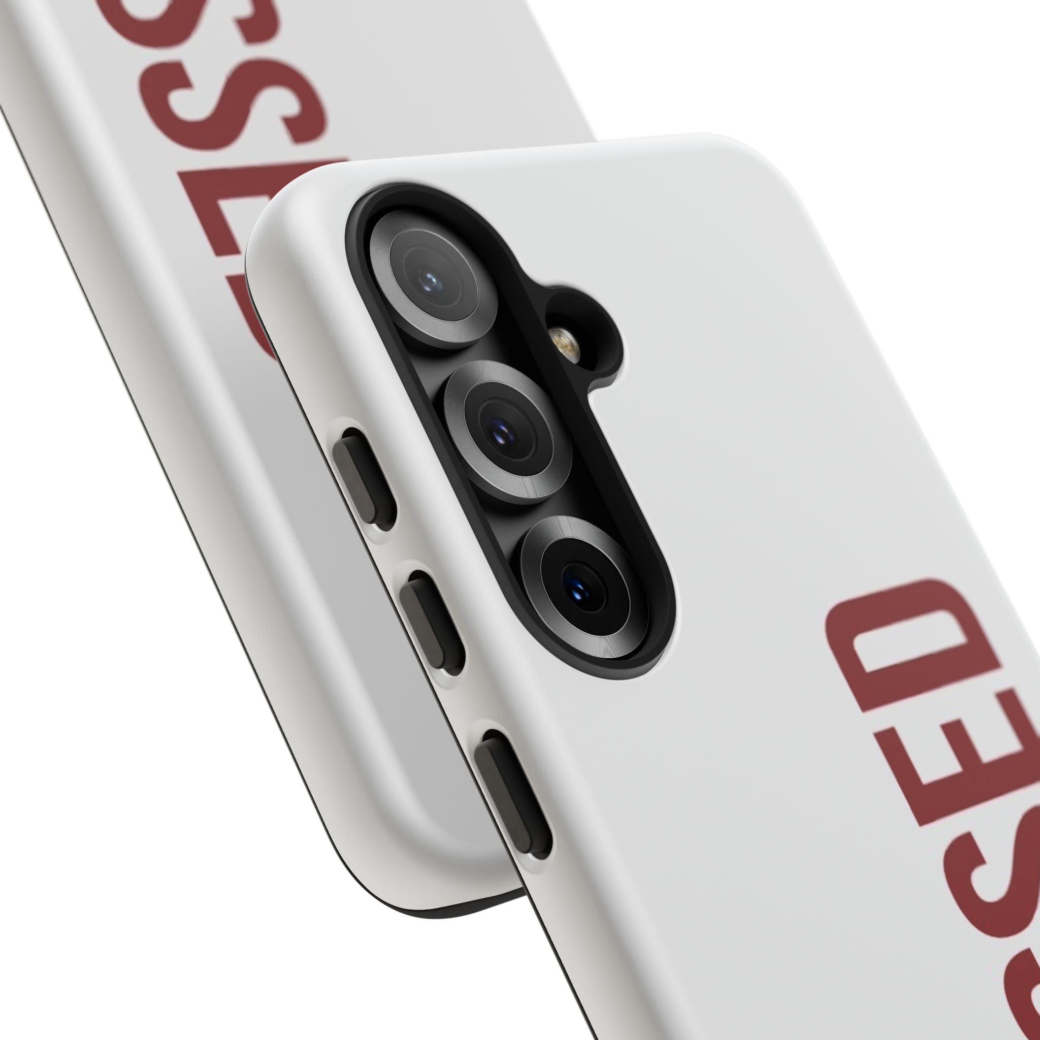 Blessed Vertical Phone Case — Protective Slim iPhone Cover with Red 'BLESSED' Text