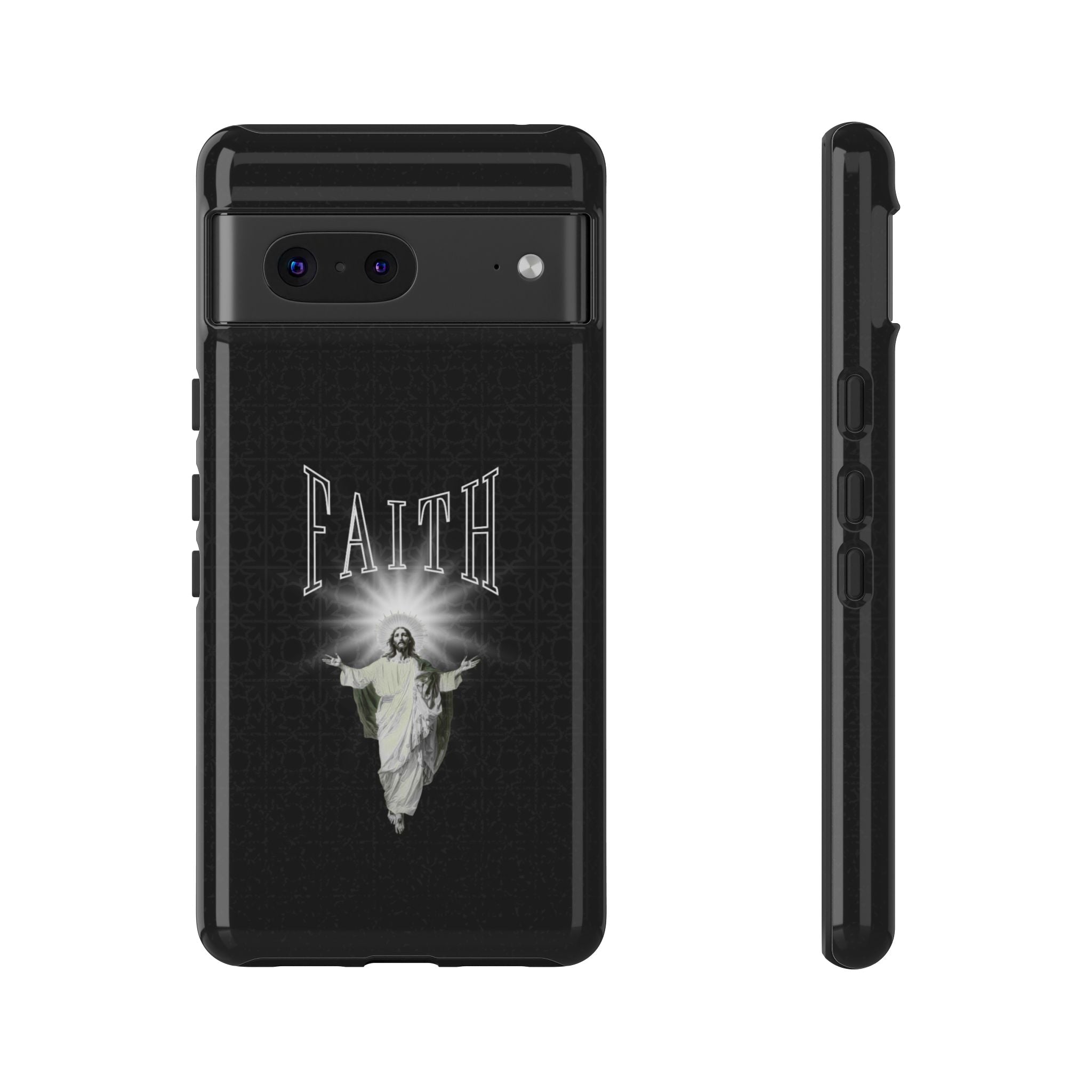 Faith Phone Case — Religious Jesus Graphic Tough Phone Cover