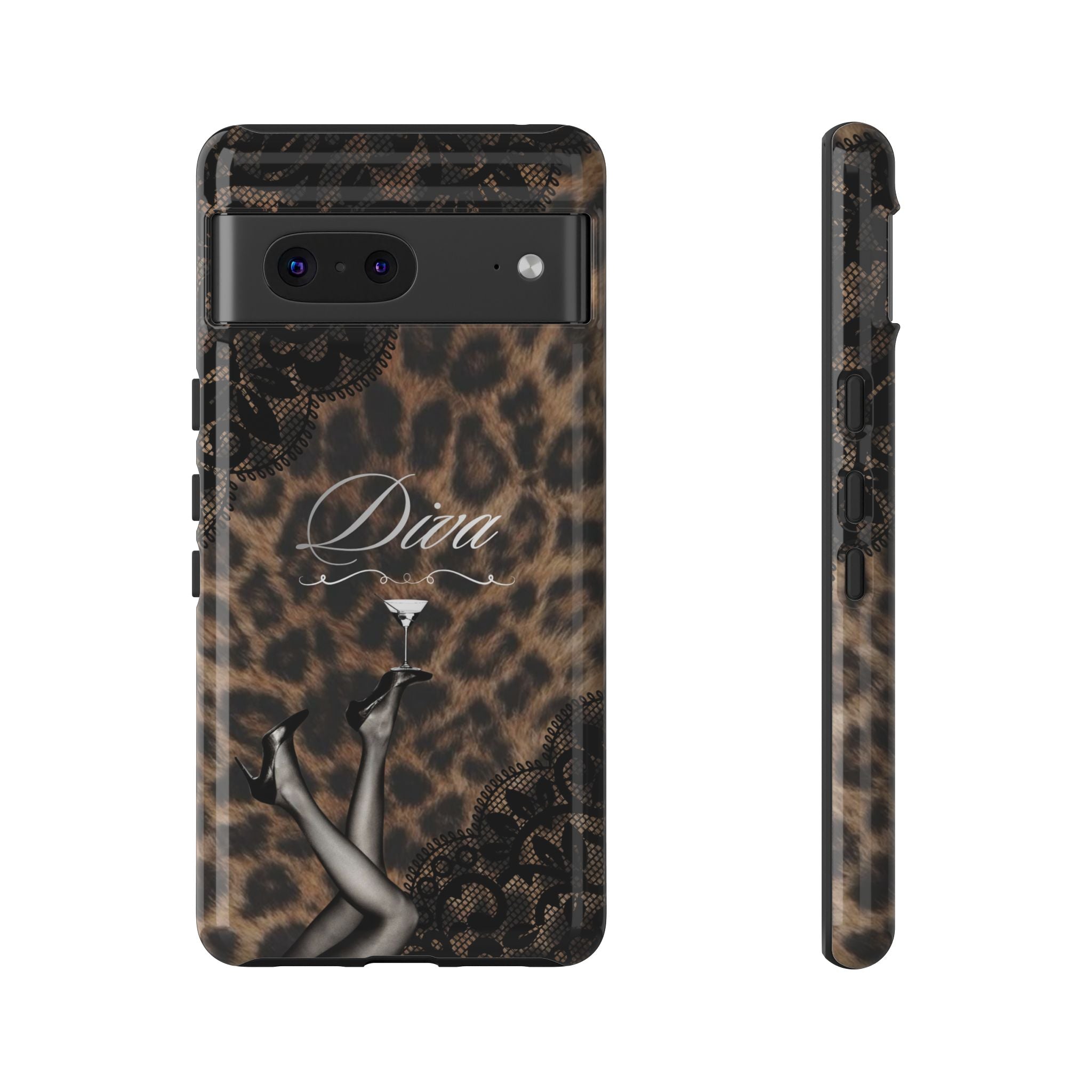 Leopard Lace 'Diva' Tough Phone Case