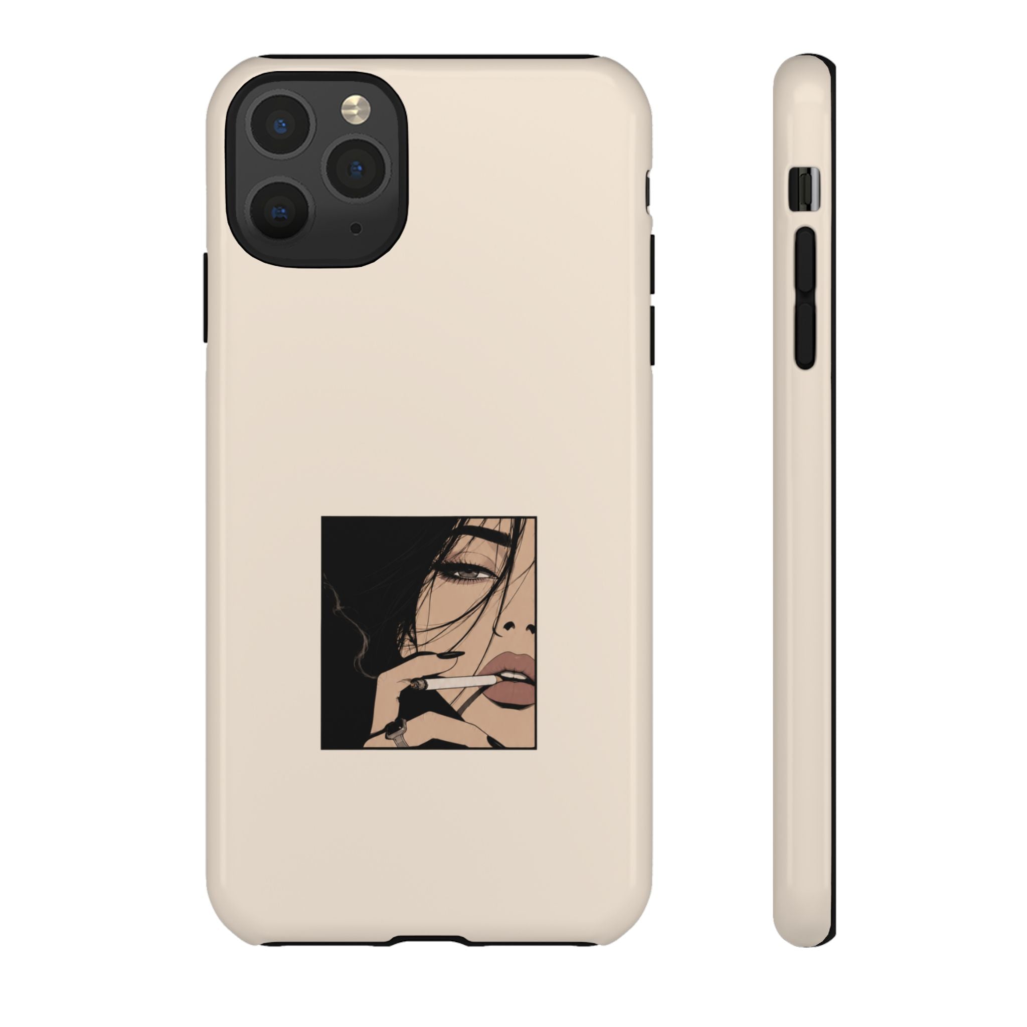 Minimalist Femme Portrait Protective Phone Case