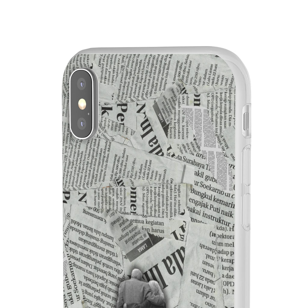 Newspaper Collage 'Until The End' Phone Case - Romantic Vintage iPhone Cover
