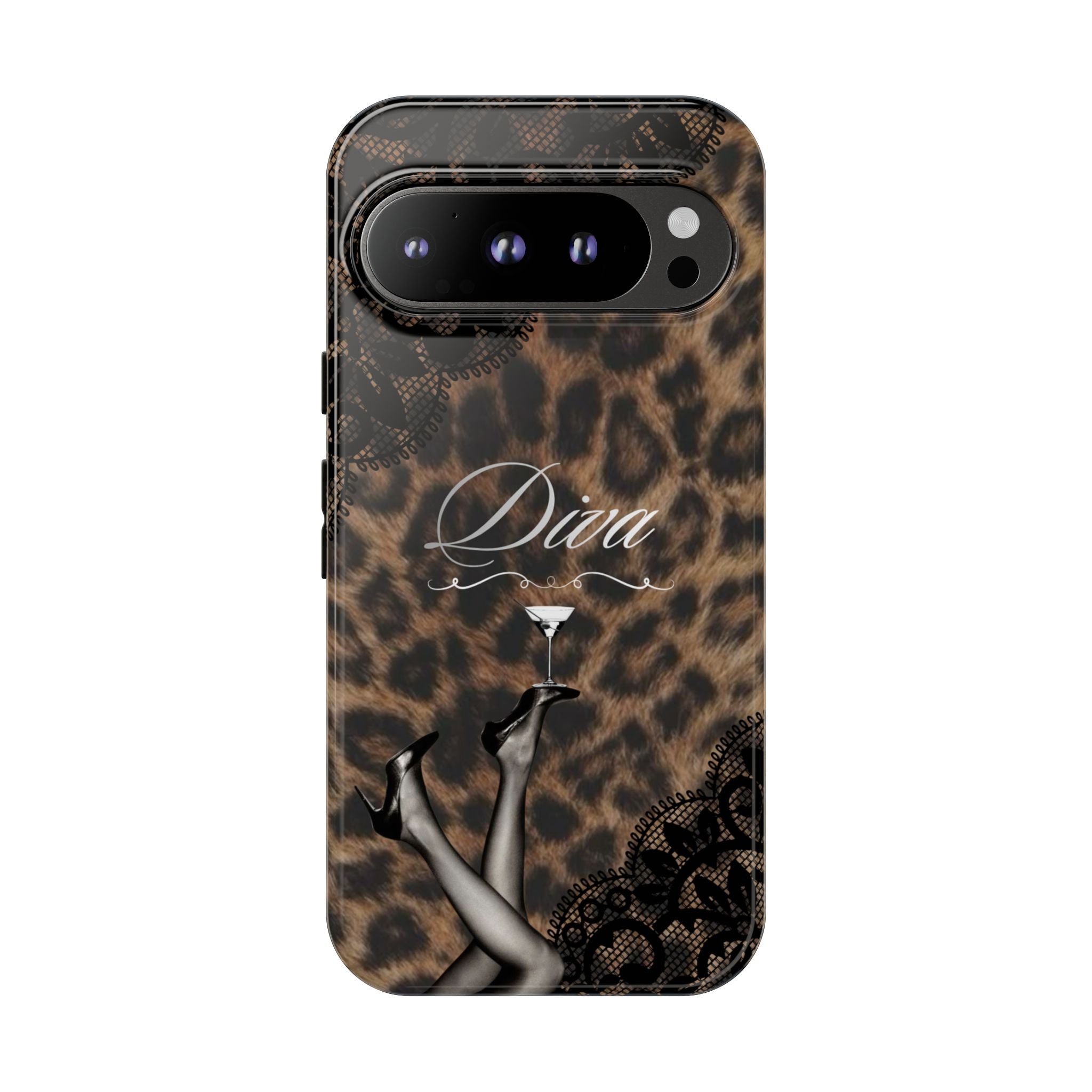 Leopard Lace 'Diva' Tough Phone Case
