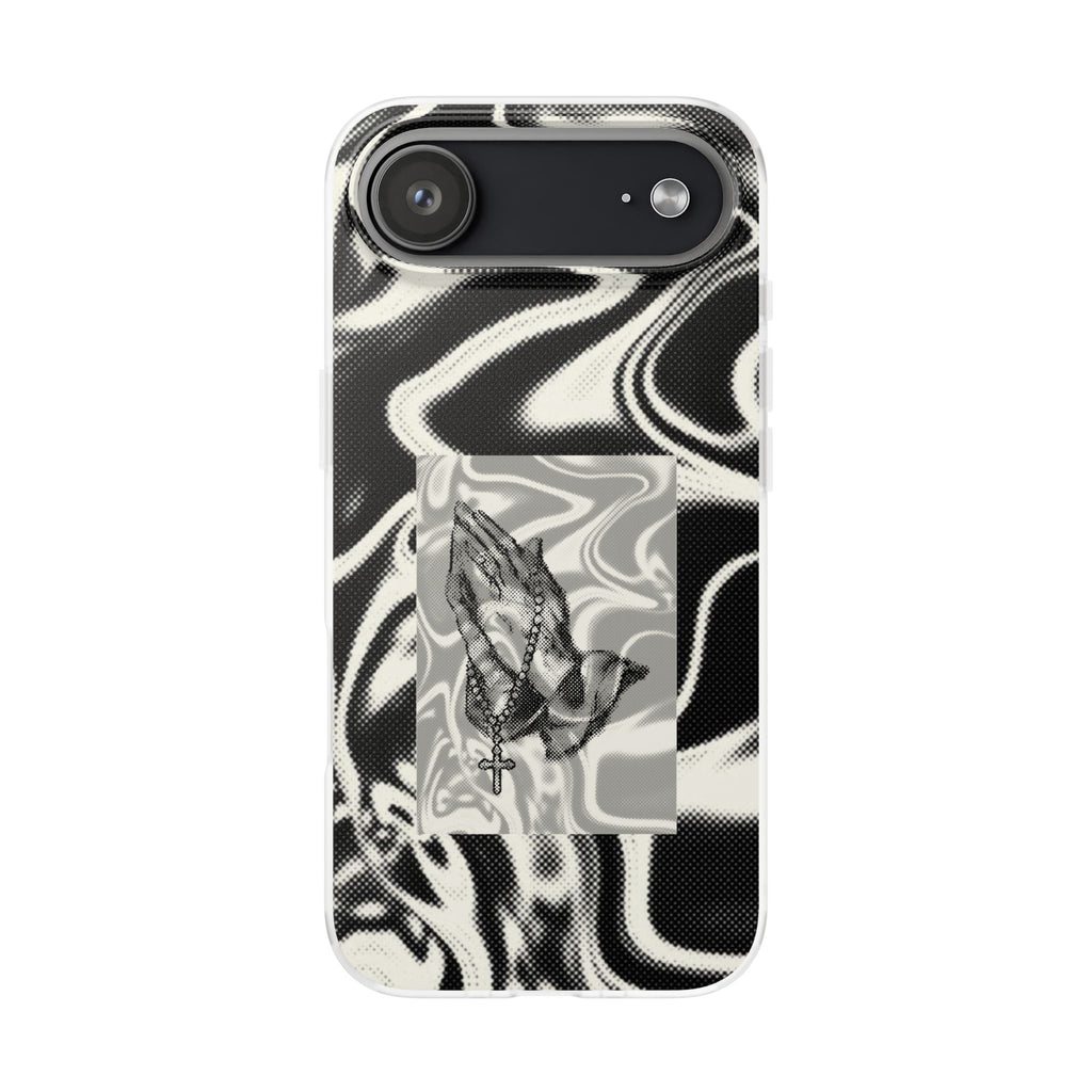 Praying Hands Black & White Phone Case