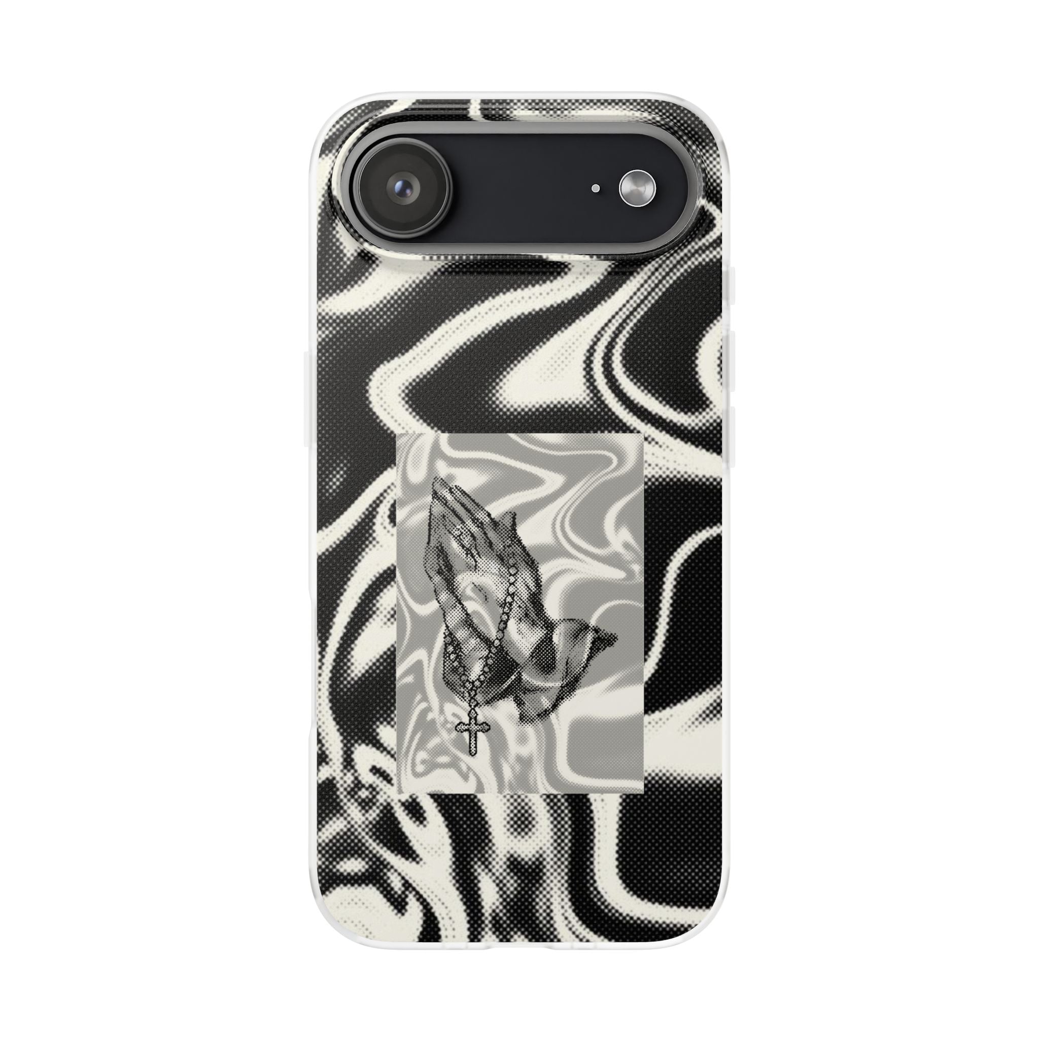 Praying Hands Black & White Phone Case