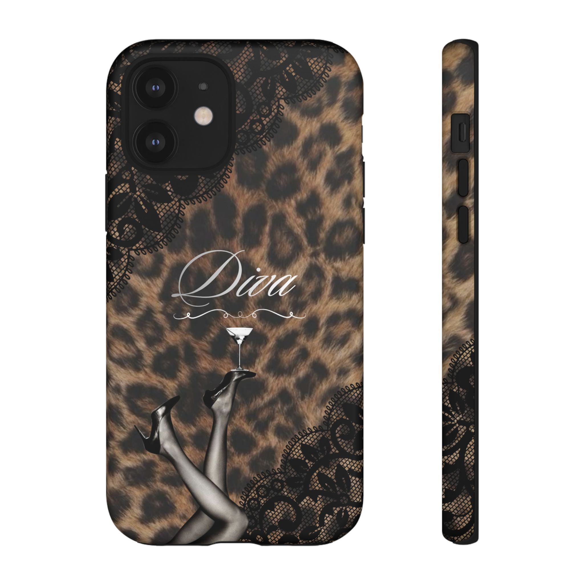 Leopard Lace 'Diva' Tough Phone Case