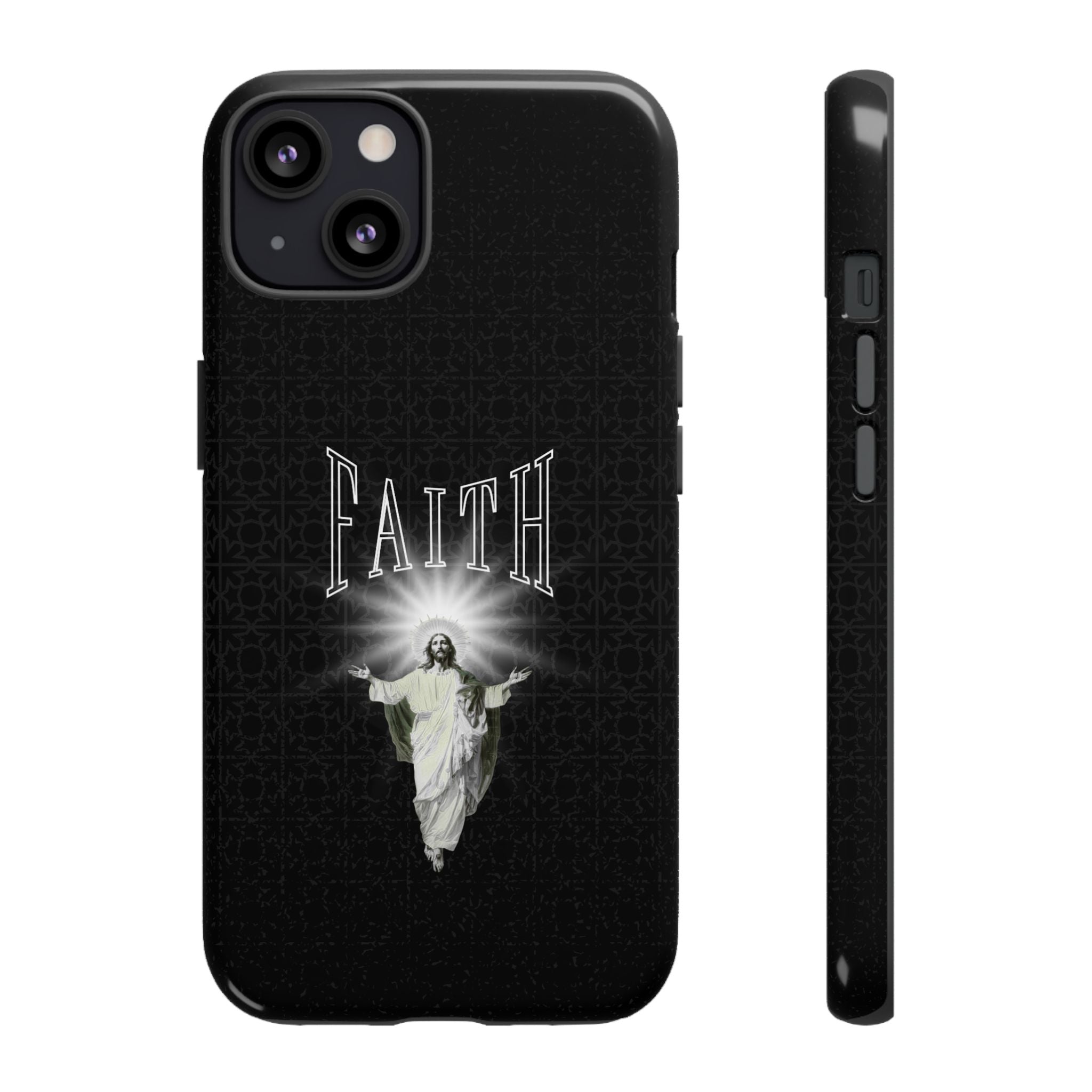 Faith Phone Case — Religious Jesus Graphic Tough Phone Cover