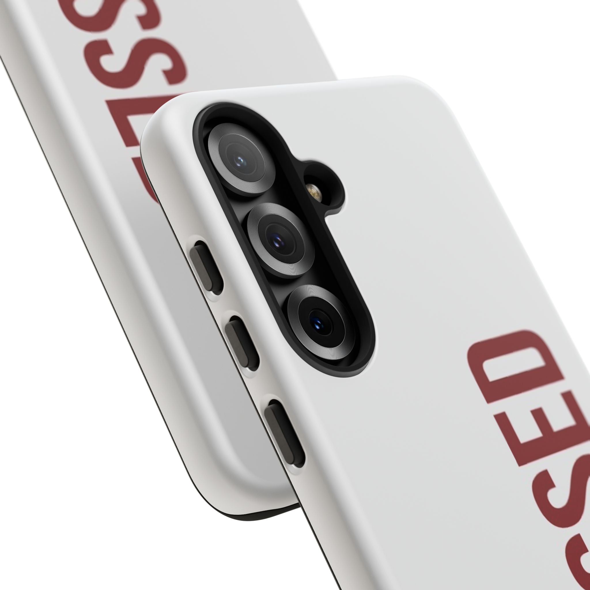 Blessed Vertical Phone Case — Protective Slim iPhone Cover with Red 'BLESSED' Text