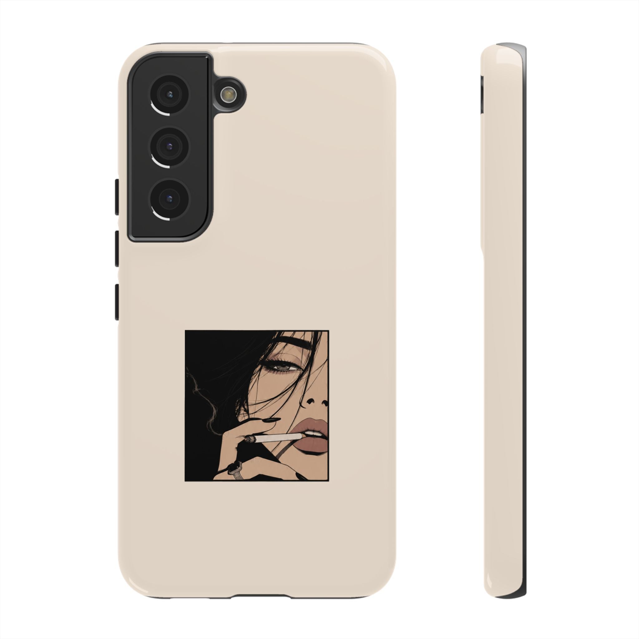 Minimalist Femme Portrait Protective Phone Case