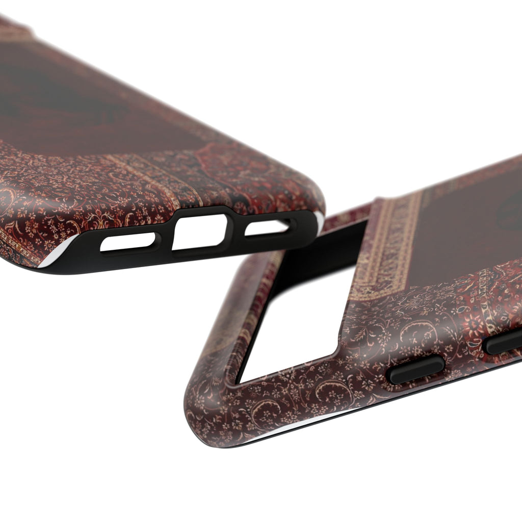 Religious Vintage Rug Phone Case — Jesus Portrait Tough Case