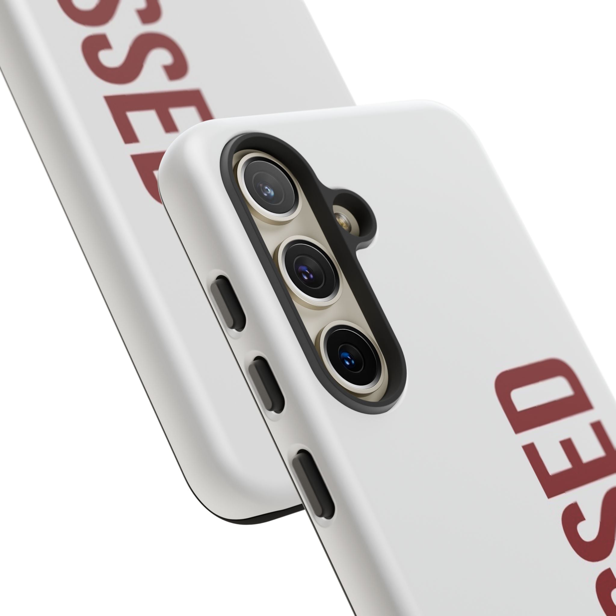 Blessed Vertical Phone Case — Protective Slim iPhone Cover with Red 'BLESSED' Text